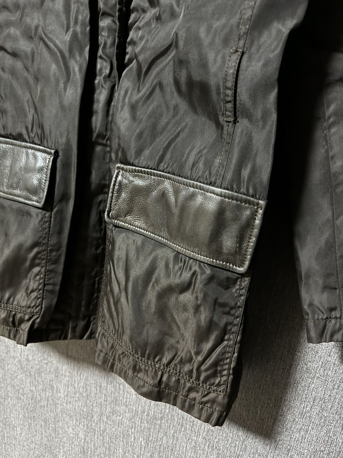 Prada × Vintage Prada Milano Vintage Leather Brown Coat Jacket Size S / US 4 / IT 40 - 4 Thumbnail
