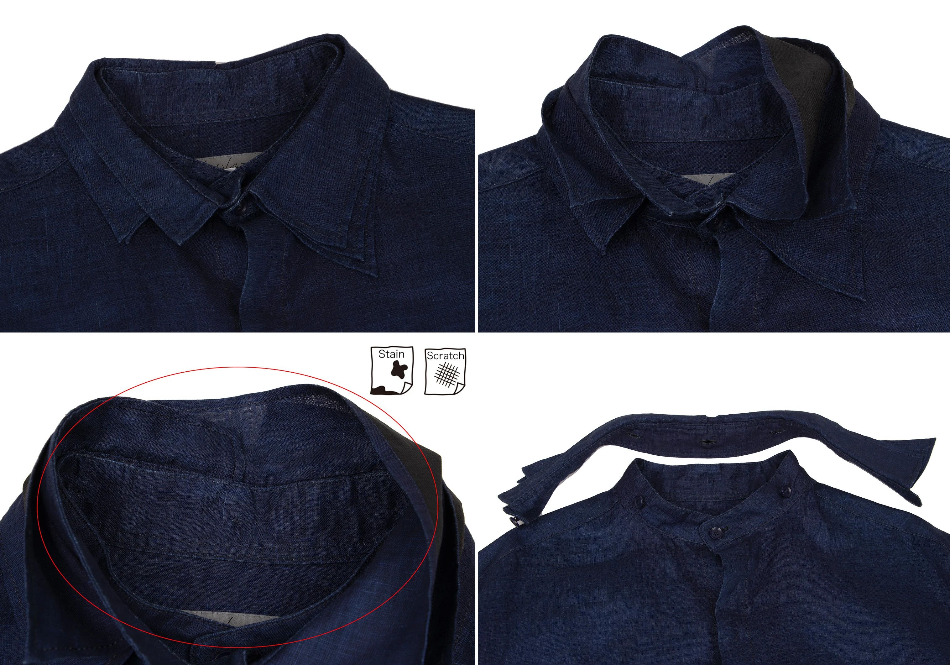 Yohji Yamamoto Yohji Yamamoto Indigo Linen Set-Up Blue 3 Size US 34 / EU 50 - 4 Thumbnail