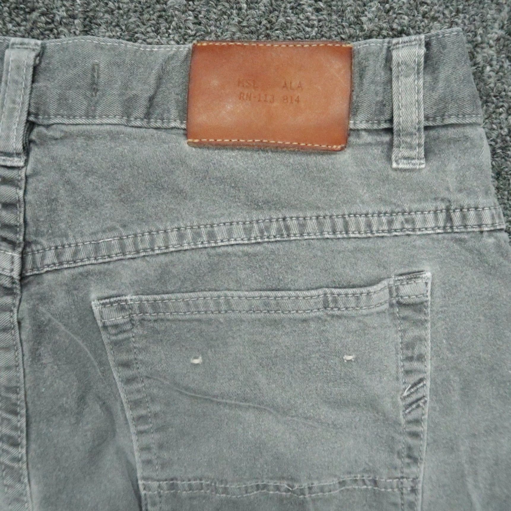 Billy Reid Billy Reid Jeans Mens Slim Straight 5-Pocket Denim Gray 30x33 MSL-ALA Mens Regular Size 30 Inseam 33 Color Gray Size US 30 / EU 46 - 6 Thumbnail