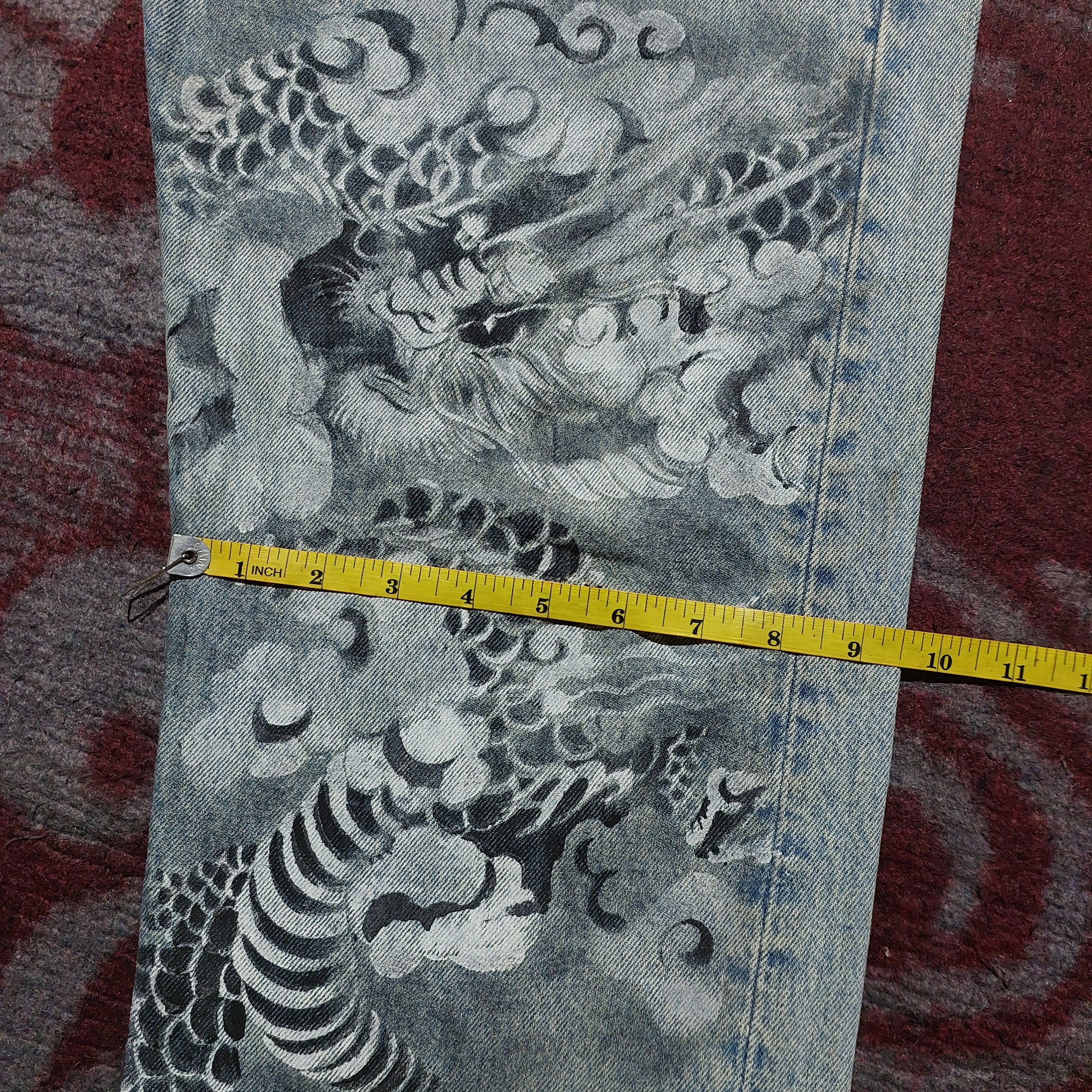 Levi's Vintage 501 Levi's custom tiger art japan sakura denim Size US 34 / EU 50 - 17 Thumbnail