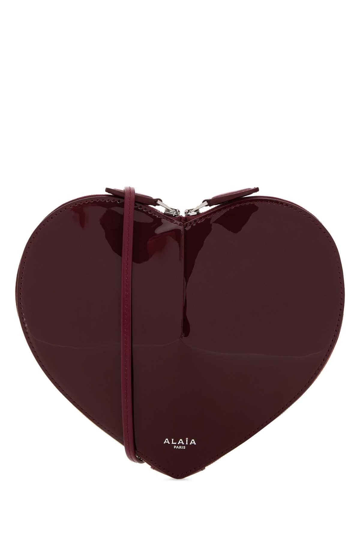 Alaia Burgundy Leather Le Coeur Crossbody Bag Size ONE SIZE - 1 Thumbnail