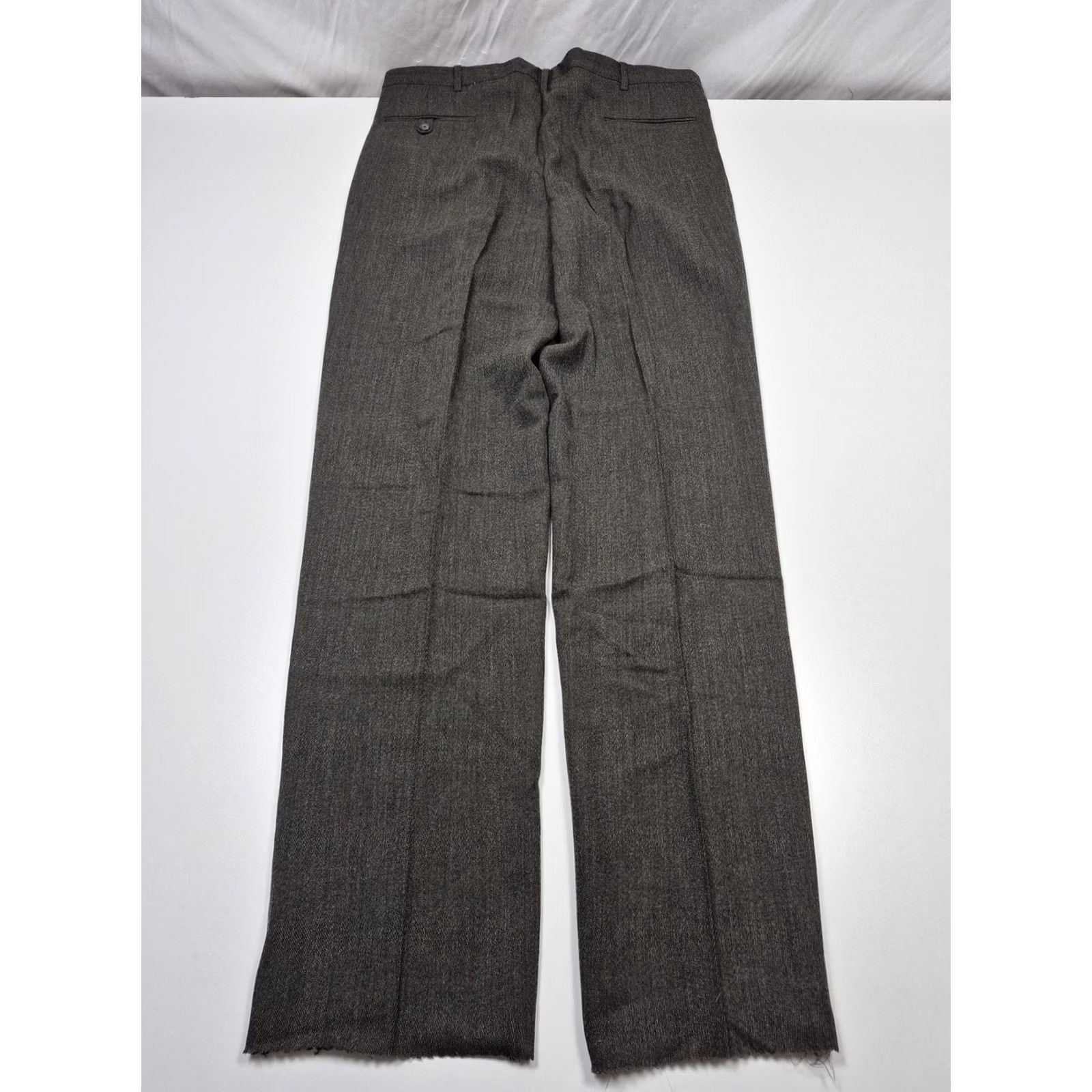 Vintage VINTAGE John Alexander Dress Pants Men's 38x36 Gray Wool Pleated Straight Unhemmed Size US 38 / EU 54 - 5 Thumbnail
