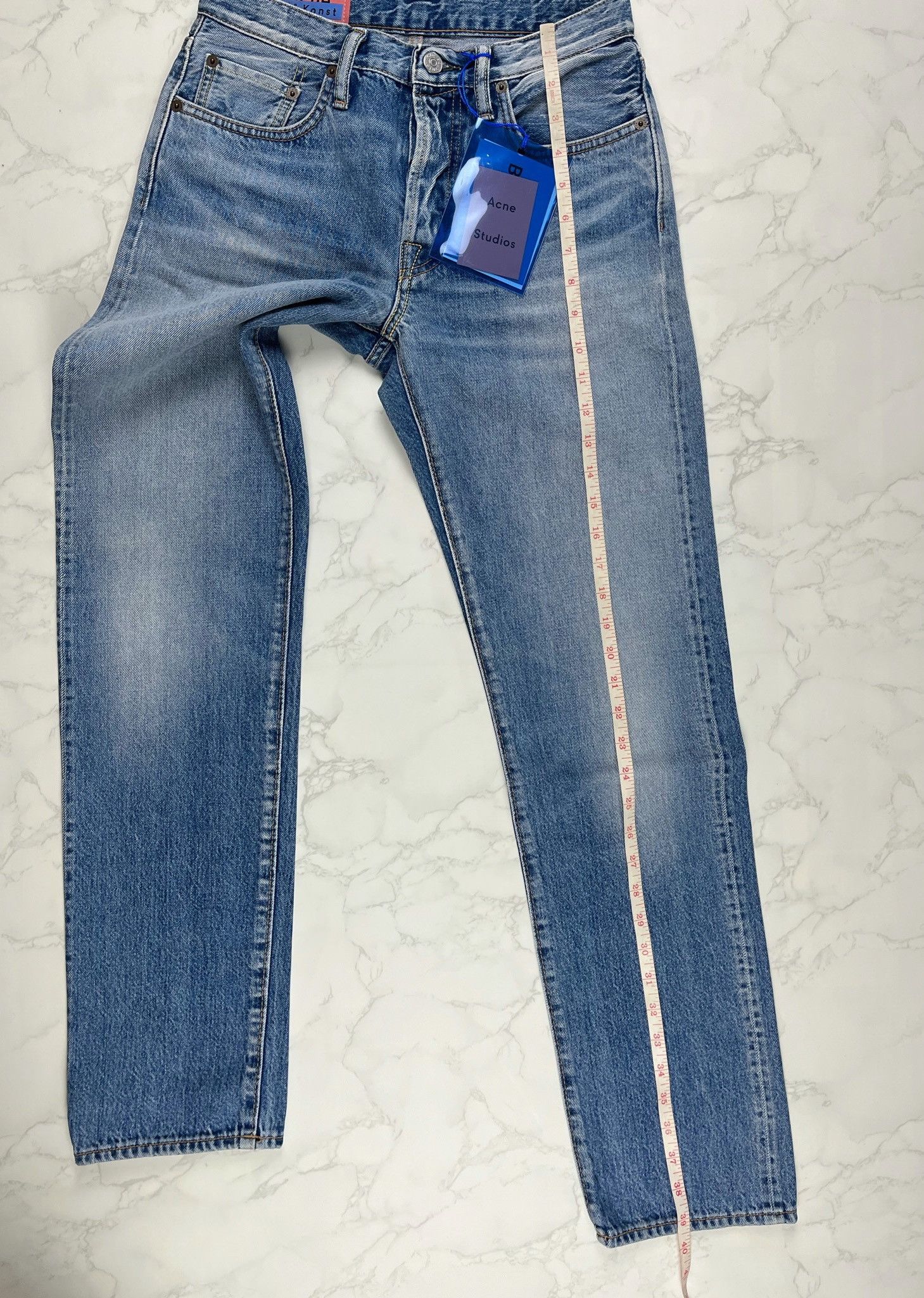 Acne Studios 🔥60% OFF🔥 [SALE] Acne Studios Organic Blue Denim Jeans Size US 27 - 4 Thumbnail