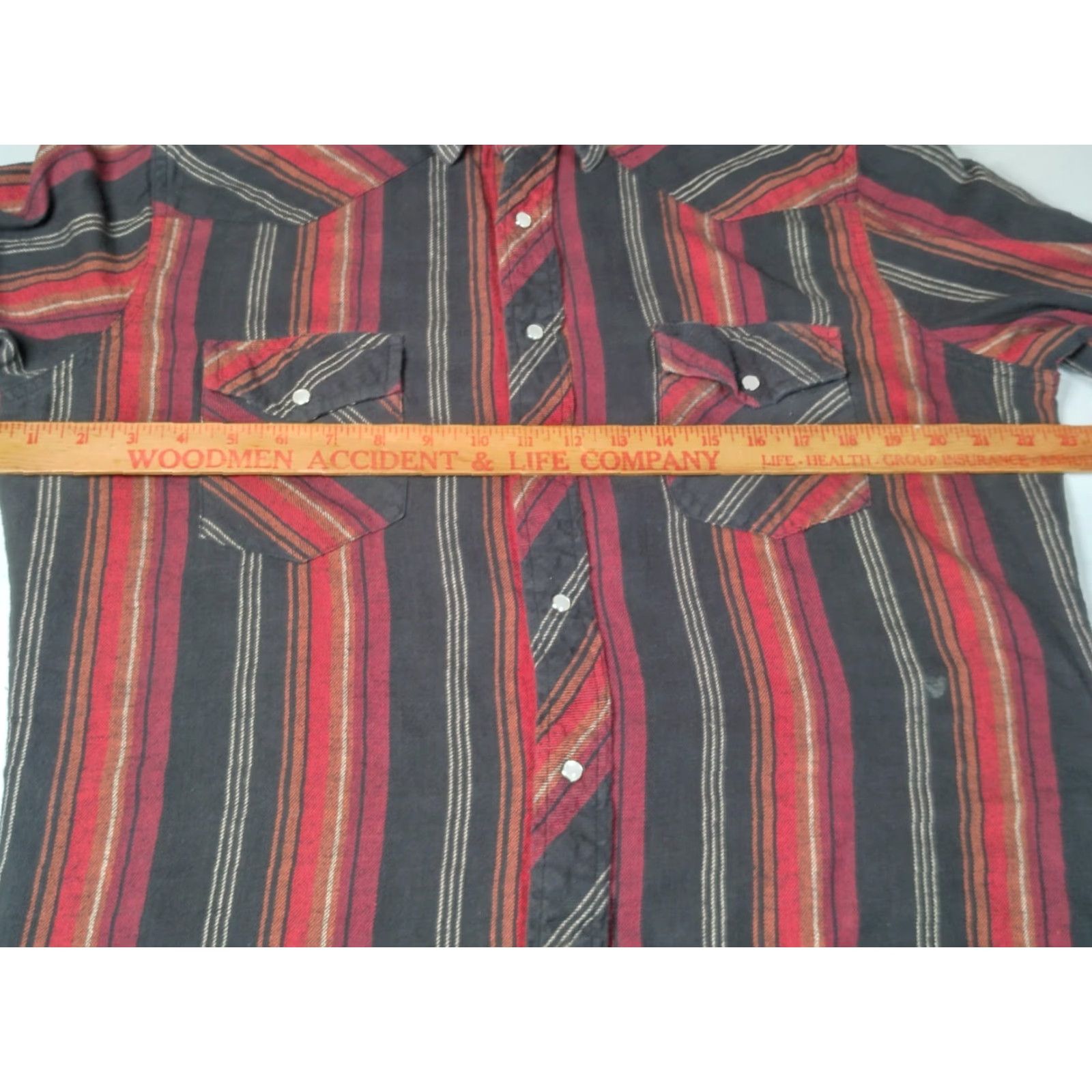 Wrangler Wrangler Western Shirt Men L Red Flannel Snap Long Sleeve Cowboy Rodeo Pockets Cotton Mens Size US L / EU 52-54 / 3 - 7 Thumbnail