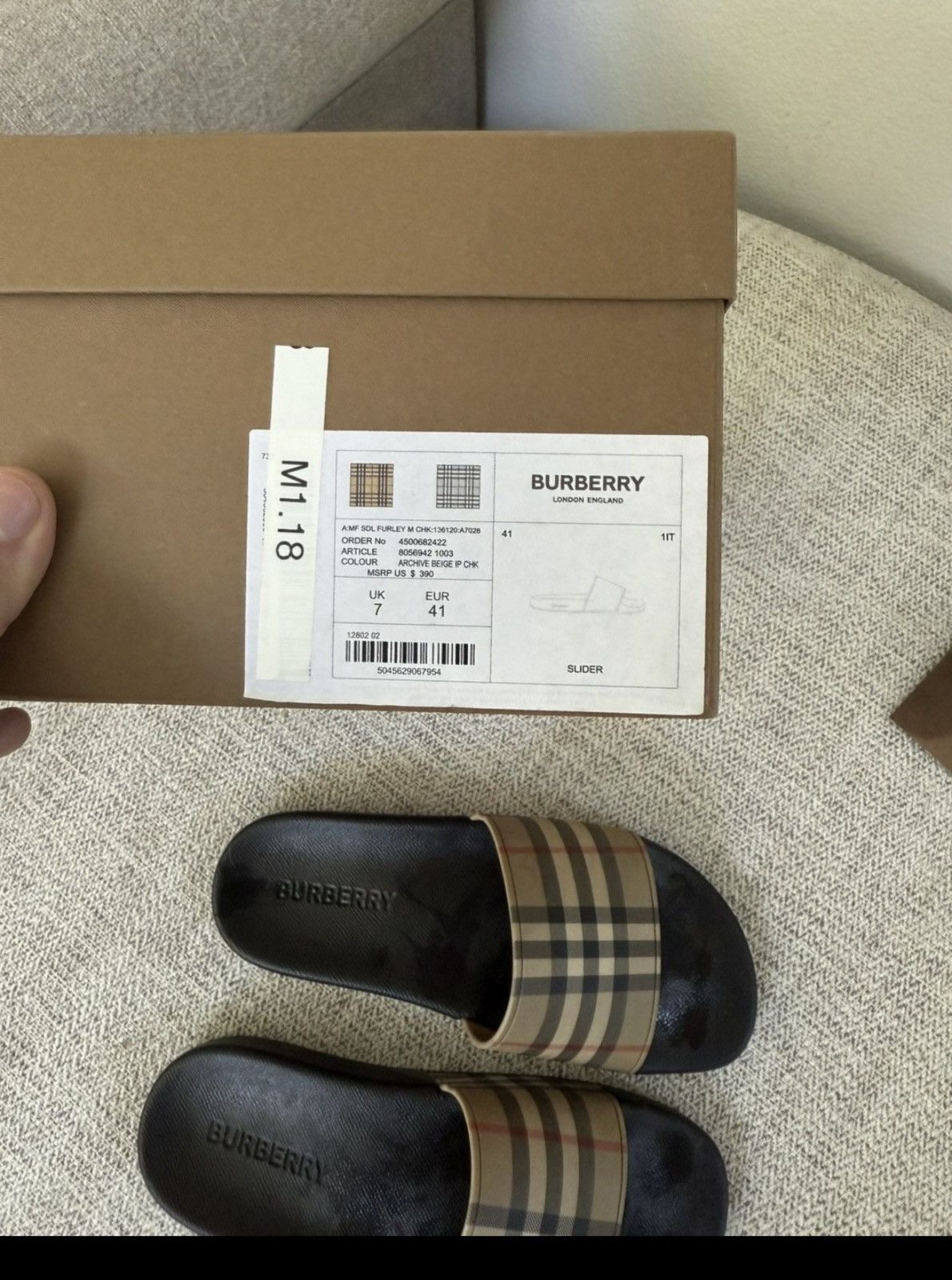 Burberry Burberry slides Size US 9.5 / EU 42-43 - 4 Thumbnail