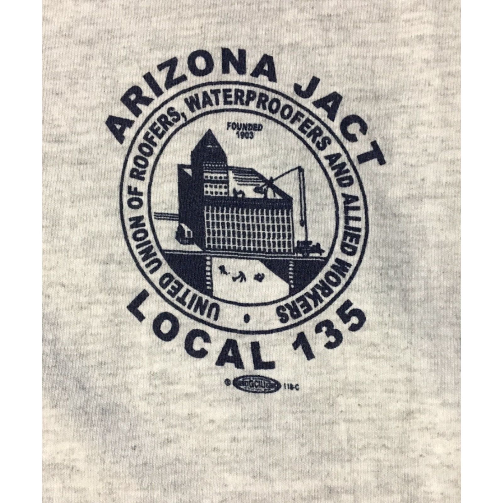Vintage VINTAGE 90s Proud To Be A Union Roofer Apprentice Faded Shirt XL USA Arizona Grunge Union United Shirt Mens B6 Size US XL / EU 56 / 4 - 4 Thumbnail