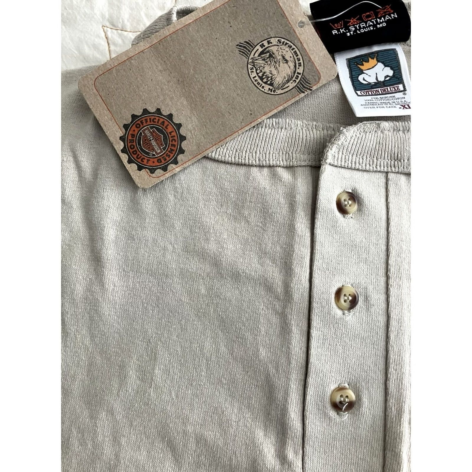 Harley Davidson VINTAGE Harley Davidson Shirt 90s XL Anchorage Alaska Polar Bear Eagle Mens Size US XL / EU 56 / 4 - 5 Thumbnail
