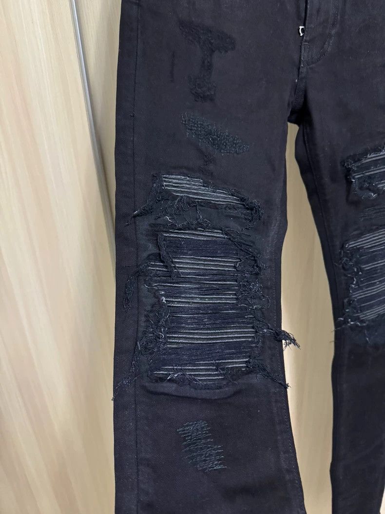 Amiri Amiri 16ss gold pink mx1 leather black jeans 2501-Nextarrow Size US 30 / EU 46 - 3 Thumbnail