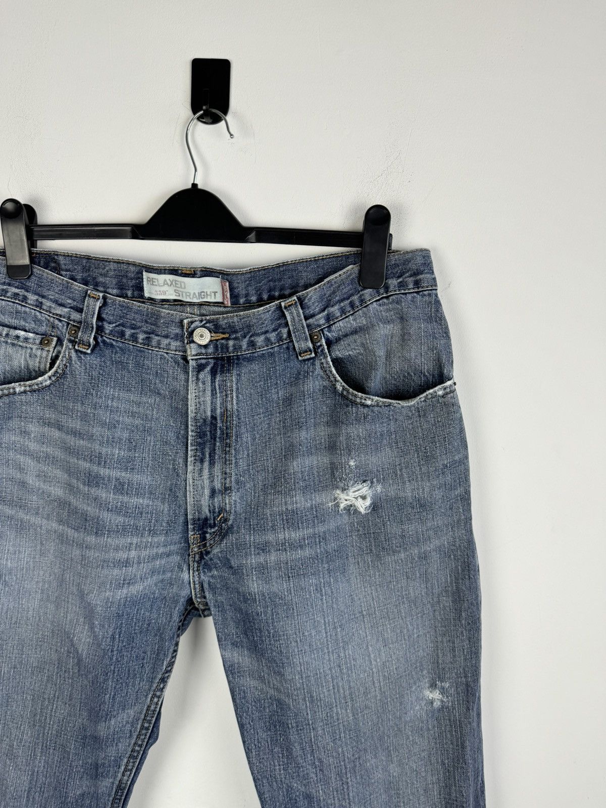 Levi's Vintage Levi’s 559 Made in Mexico Distressed Faded Denim Size US 36 / EU 52 - 6 Thumbnail