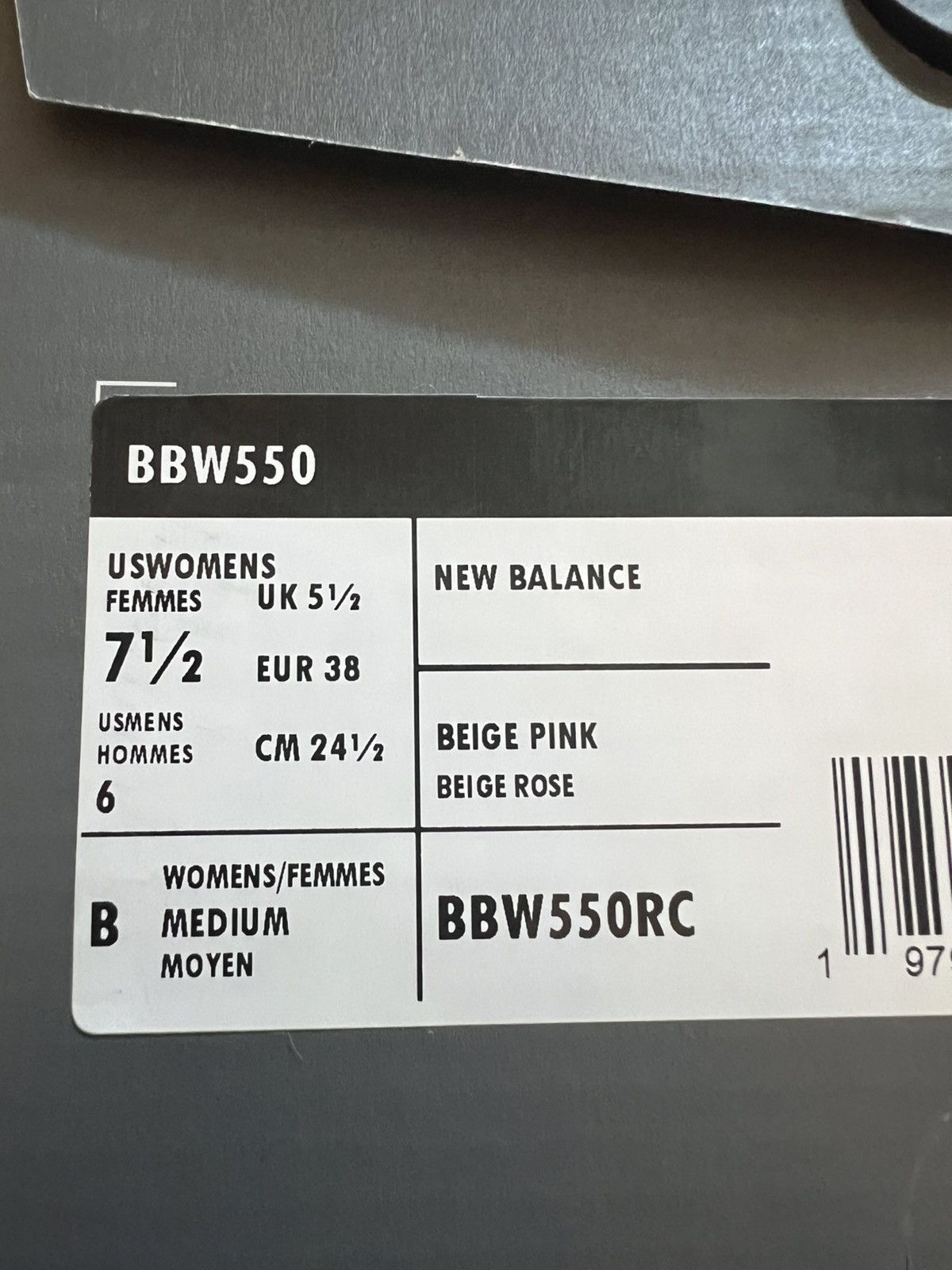New Balance New Balance 550 Beige Pink W7.5 BBW550RC Size US 7.5 / IT 37.5 - 17 Thumbnail