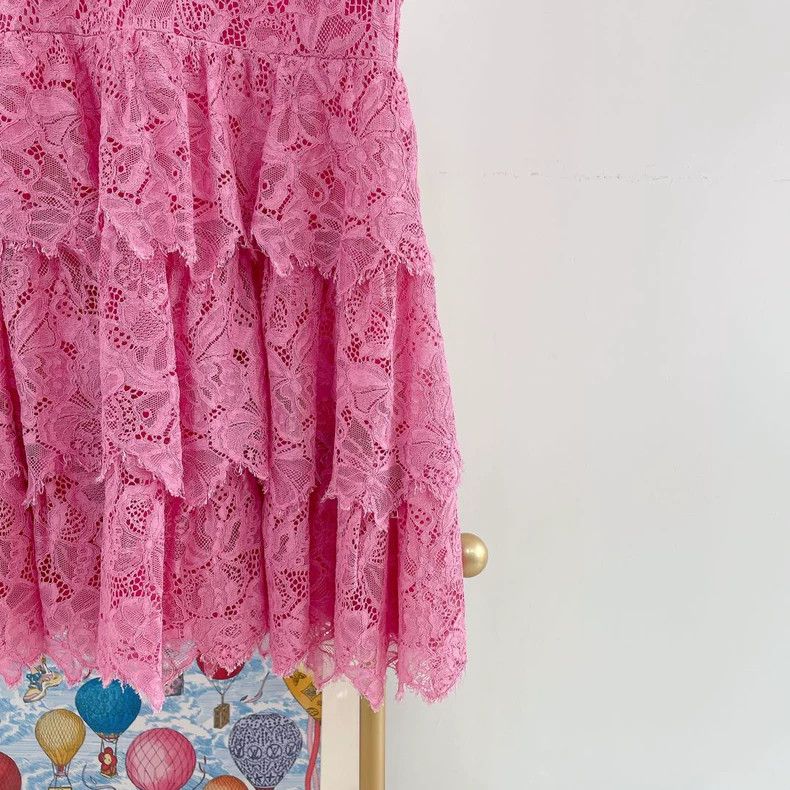 Valentino Pink lace dress