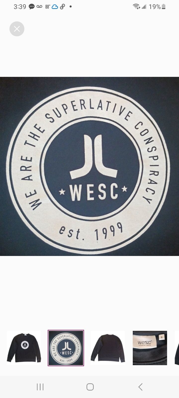 WeSC WESC SUPERLATIVE Sweater Size US M / EU 48-50 / 2 - 2 Thumbnail
