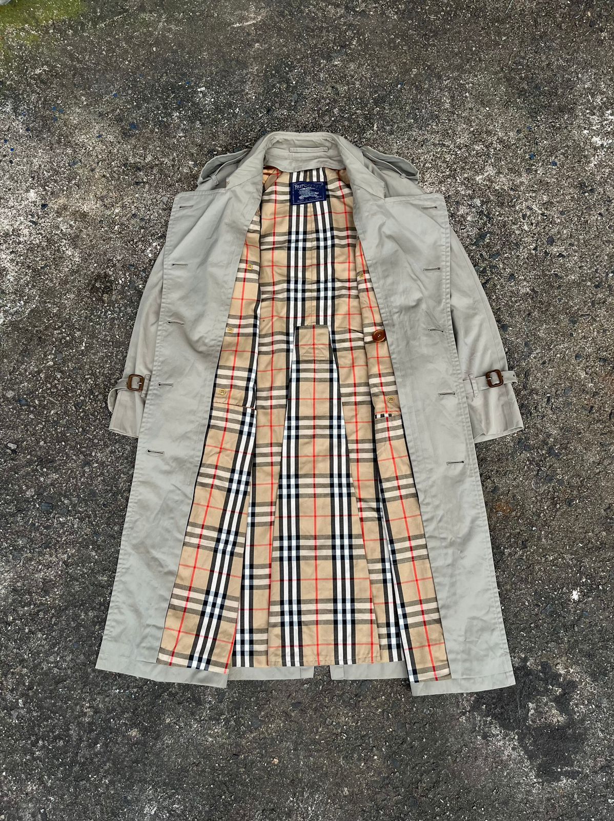 Burberry × Vintage Vintage Luxury Burberry Nova Check Women's Trenh Coat Size L / US 10 / IT 46 - 6 Thumbnail
