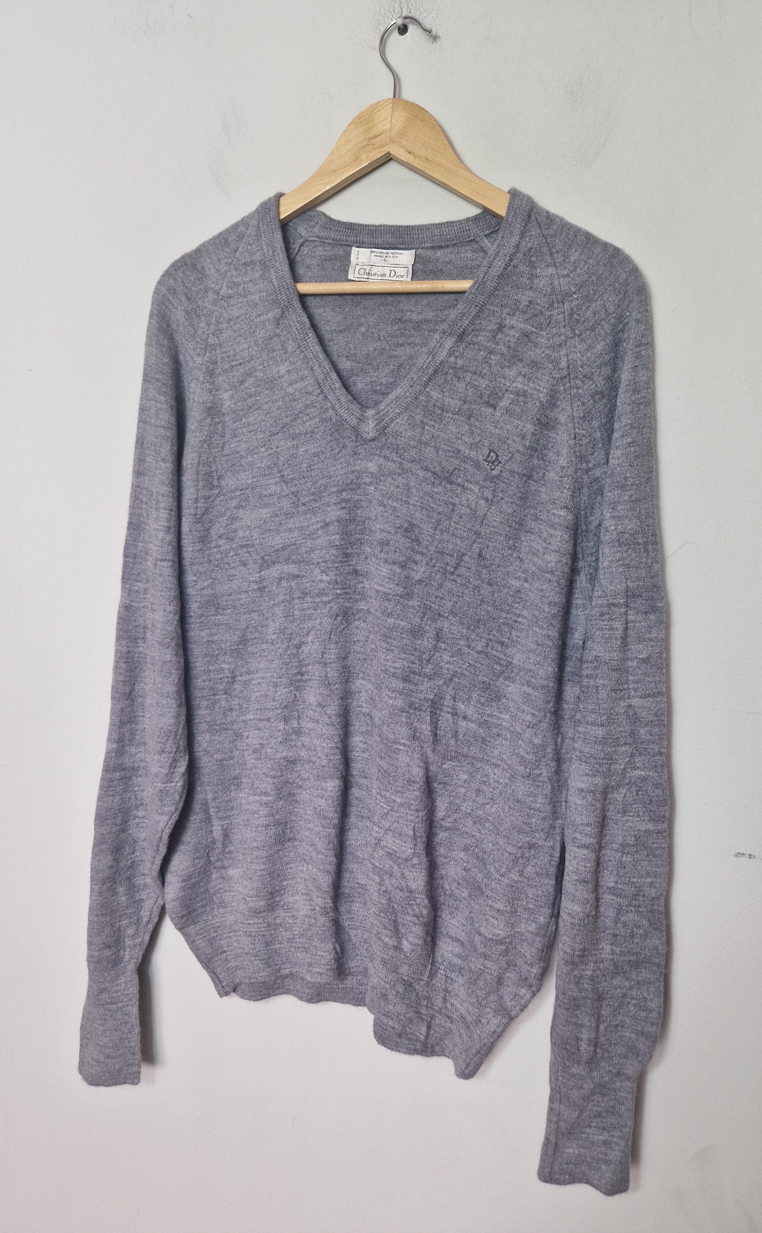Dior vintage gray sweater