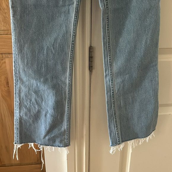 Helmut Lang 🎀 HELMUT LANG high rise slim leg jeans with raw hem 26 Size 24" / US 00 / IT 34 - 4 Thumbnail