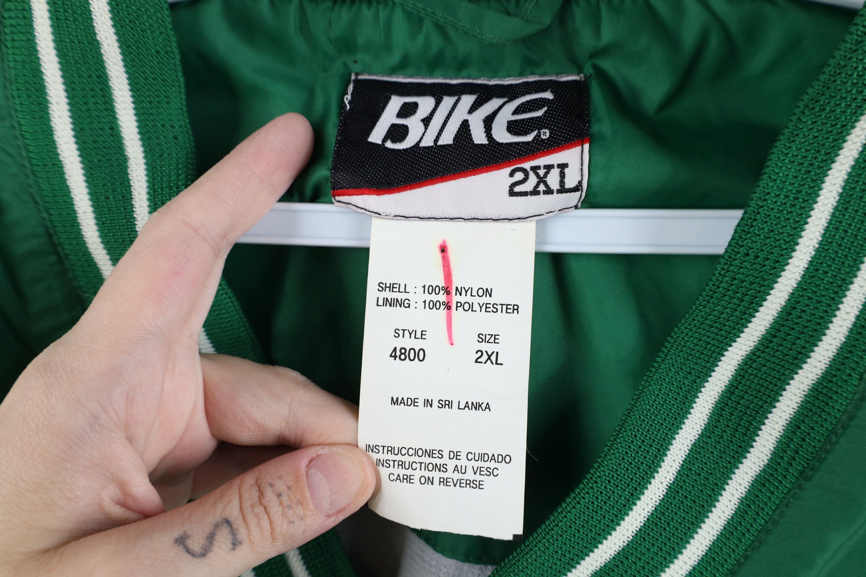 Vintage Vintage 90s Bike Lined Pullover Windbreaker Jacket Green Size US XXL / EU 58 / 5 - 8 Thumbnail