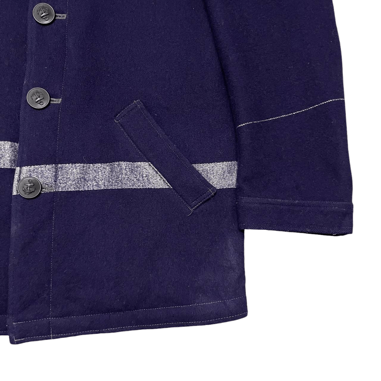 Blue Blue Japan Vintage Blue Blue Japan HR Market Wool Coat Size US M / EU 48-50 / 2 - 4 Thumbnail