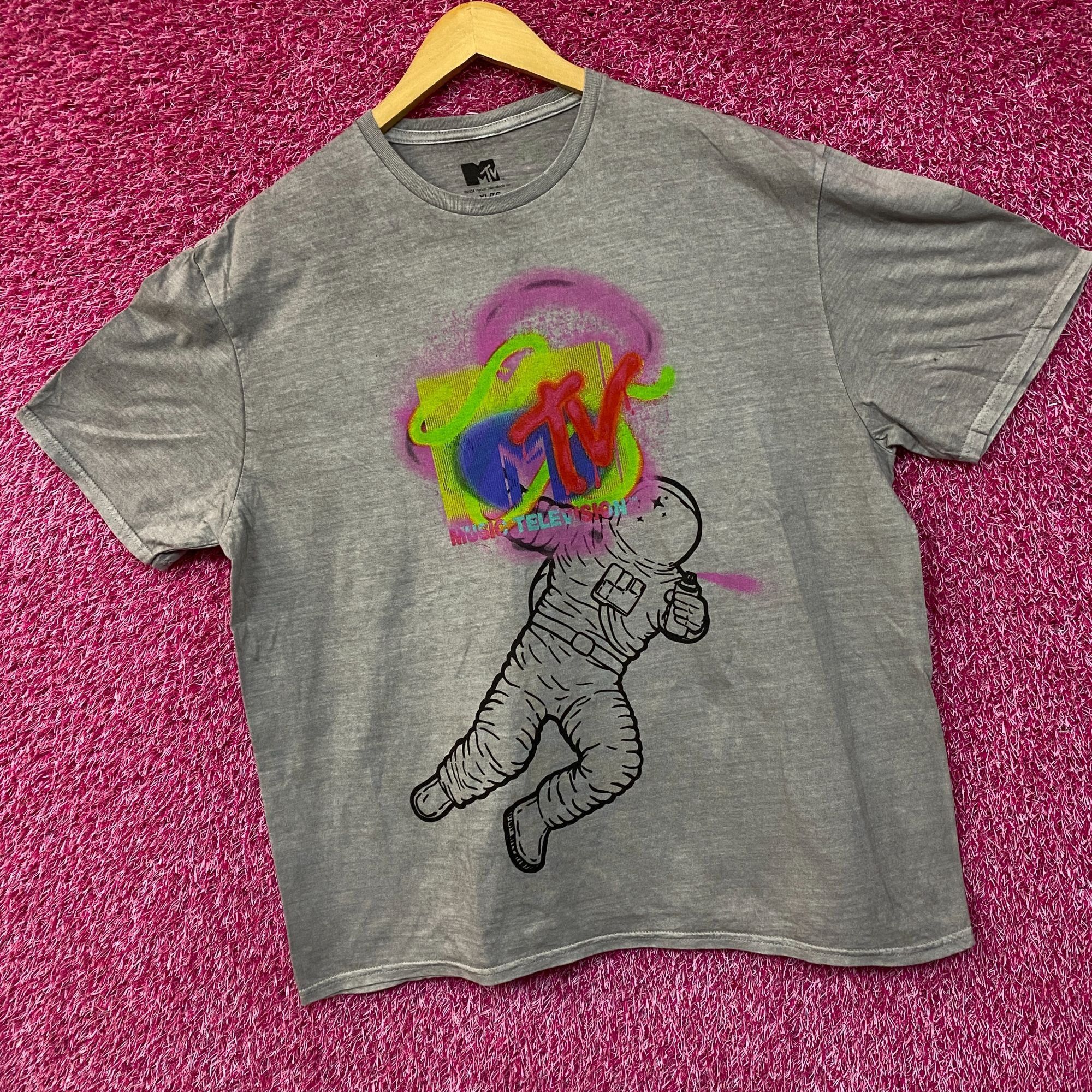 Mtv MTV Astronaut Moon Man Trophy Poster T-Shirt XL Size US XL / EU 56 / 4 - 3 Thumbnail