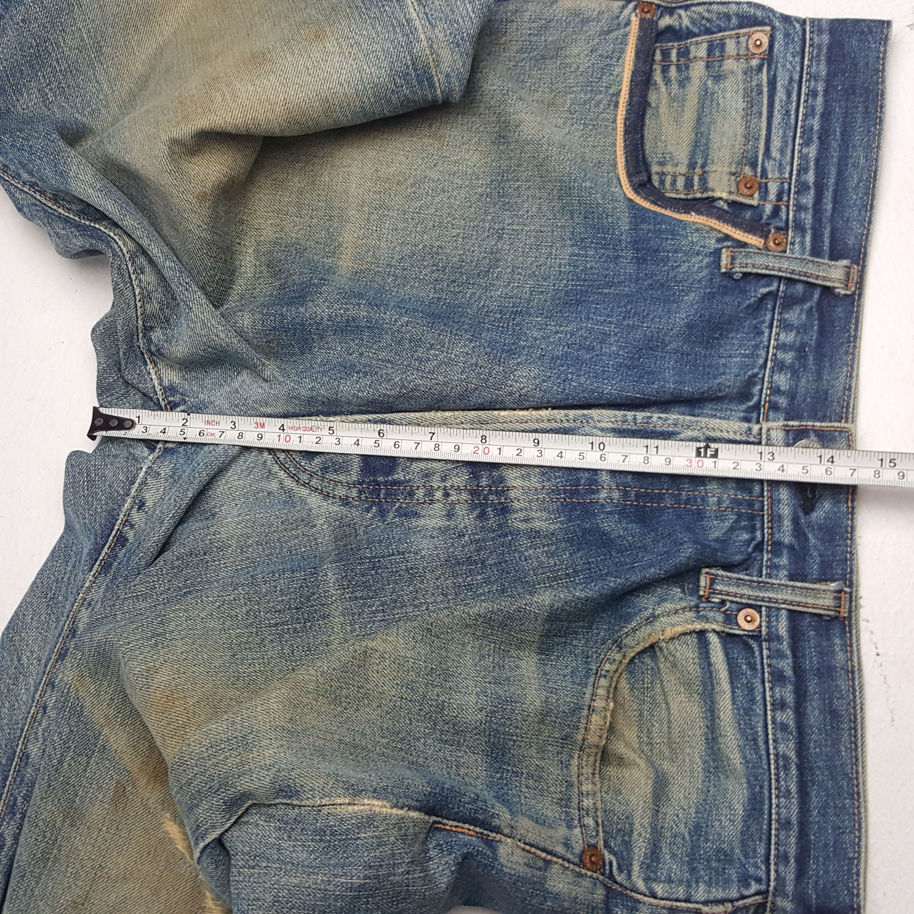 Japanese Brand × Vintage Vintage Evis Japanese Brand Daicocok Custom Art Denim Jeans Size US 31 - 11 Thumbnail
