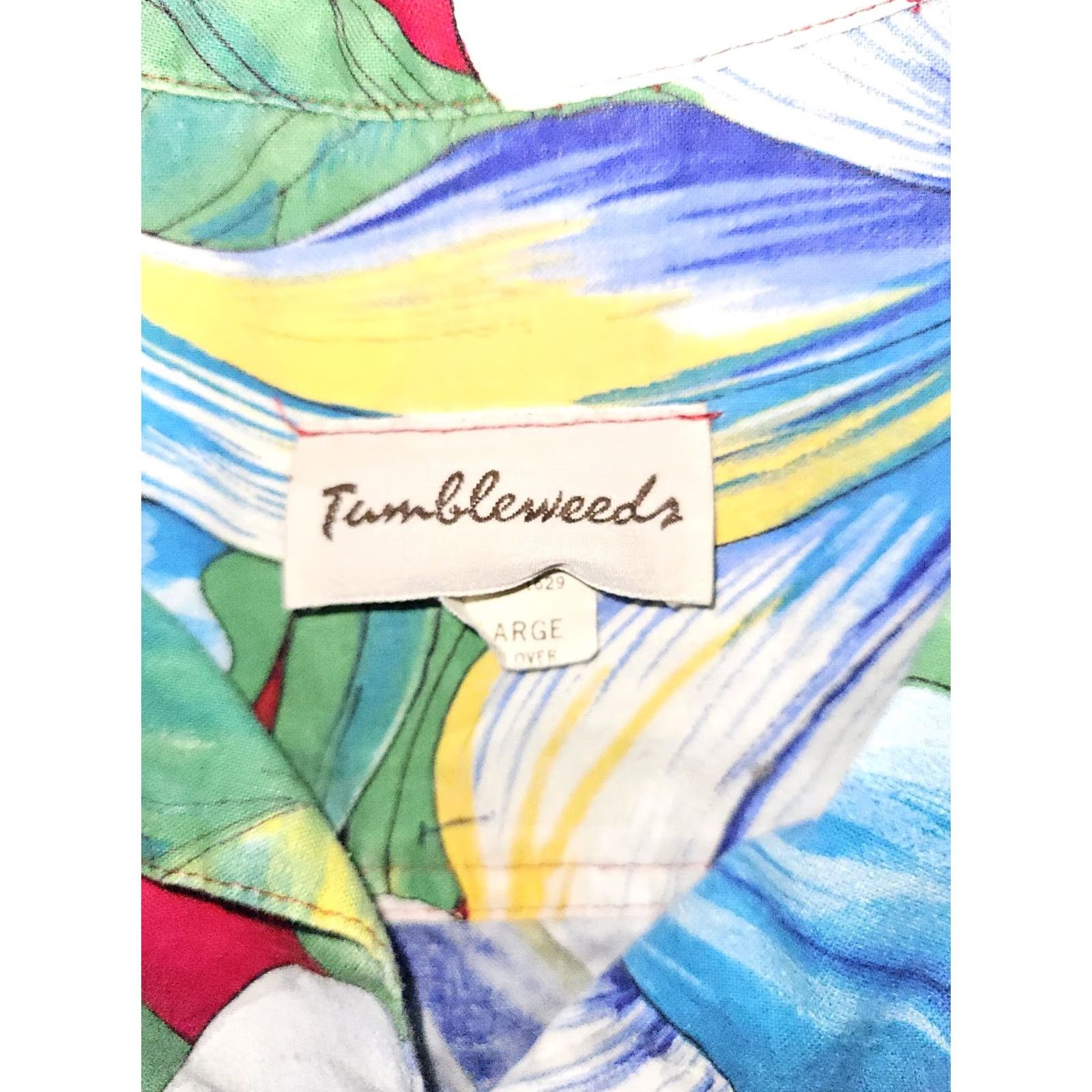Vintage VINTAGE Tumbleweeds Hawaiian Shirt Womens Large USA Vacation Shirt Size L / US 10 / IT 46 - 2 Thumbnail