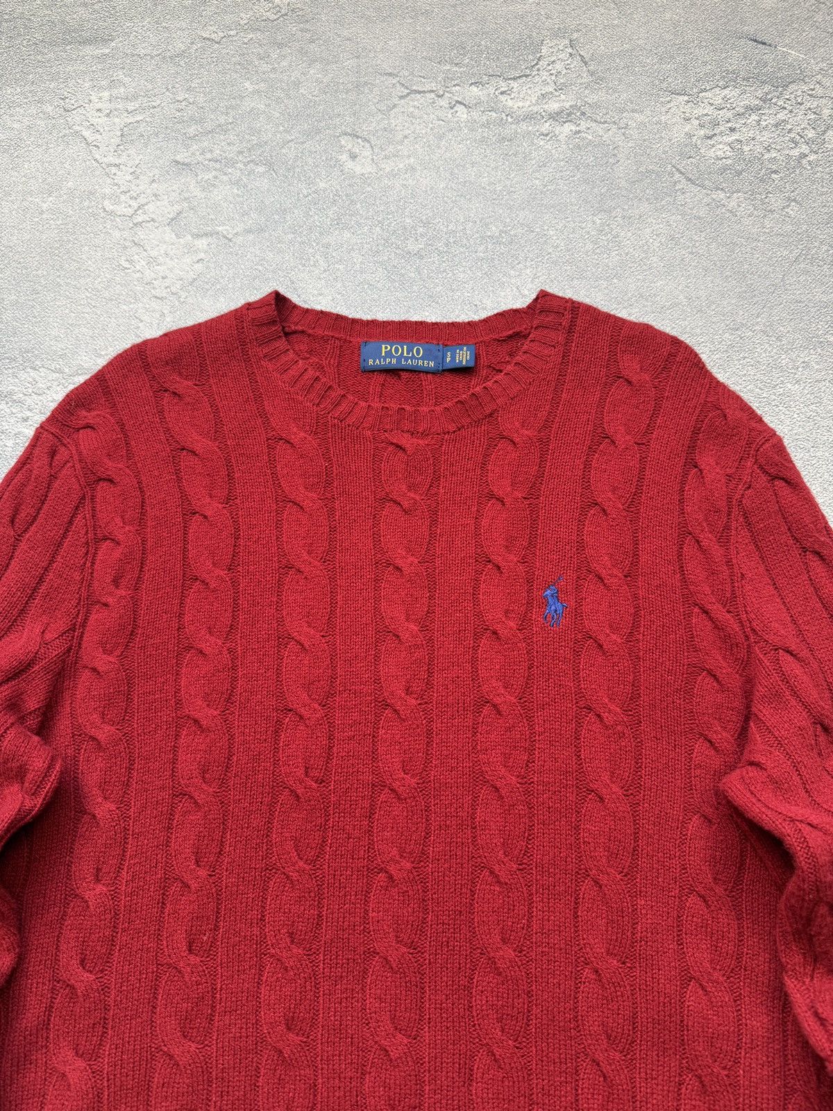 Polo Ralph Lauren Polo Ralph Lauren Sweater Men's Cable Knit Y2K Size US S / EU 44-46 / 1 - 4 Thumbnail