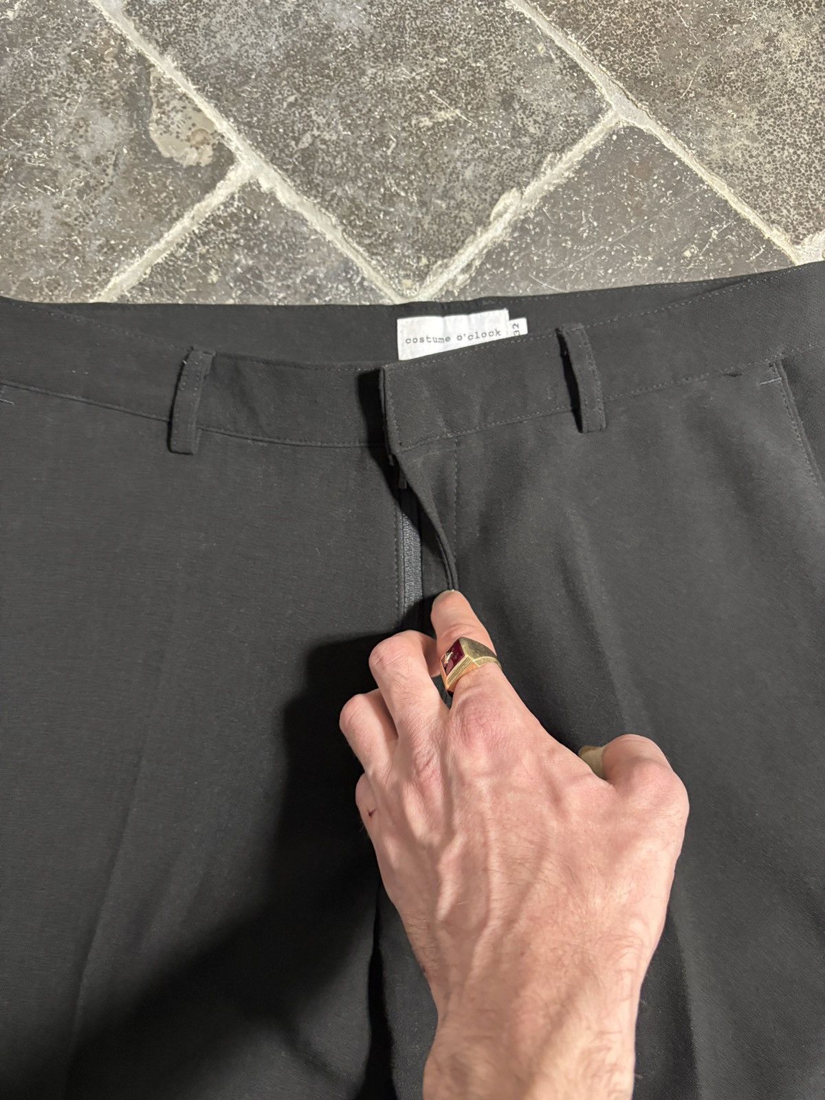 Japanese Brand Costume O’Clock Korean Designer Wool Trousers Vintage Pleat Size US 33 - 9 Thumbnail