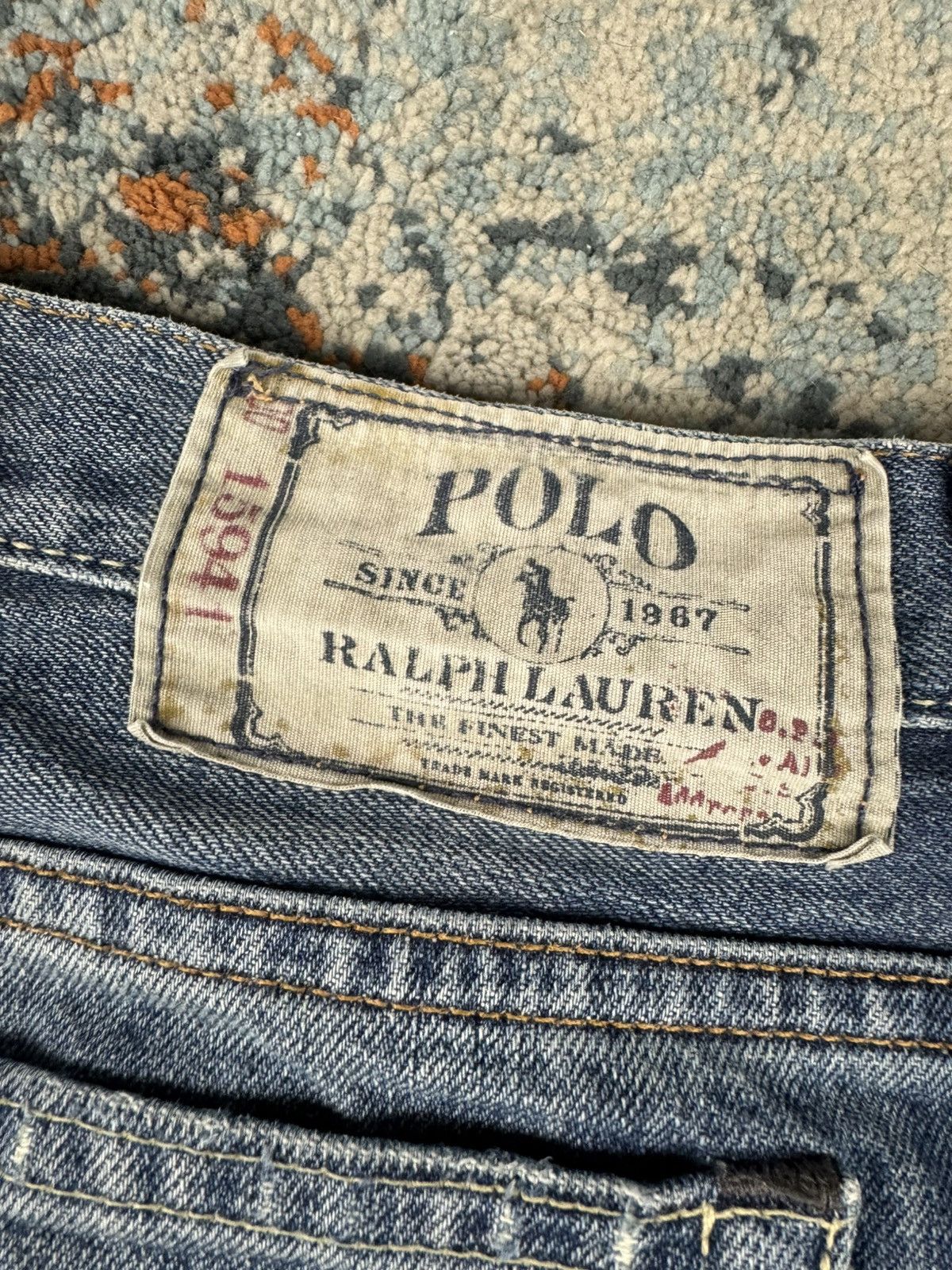 Polo Ralph Lauren Vintage Y2K Polo Ralph Lauren slim fit washed denim jeans Size US 29 - 11 Thumbnail
