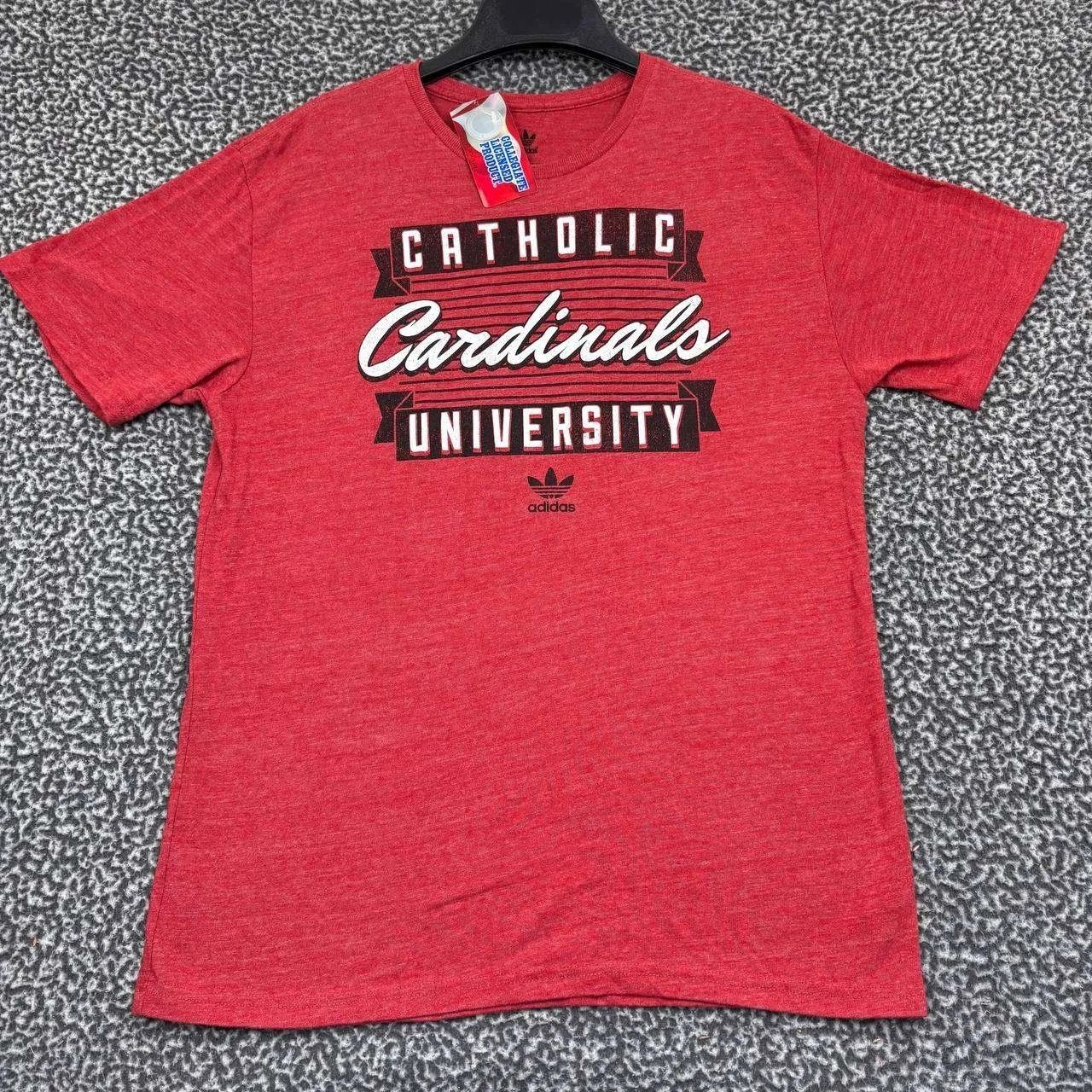 Adidas Louisville Cardinals Shirt Men Short Sleeve Crew Neck L Size US L / EU 52-54 / 3 - 1 Thumbnail