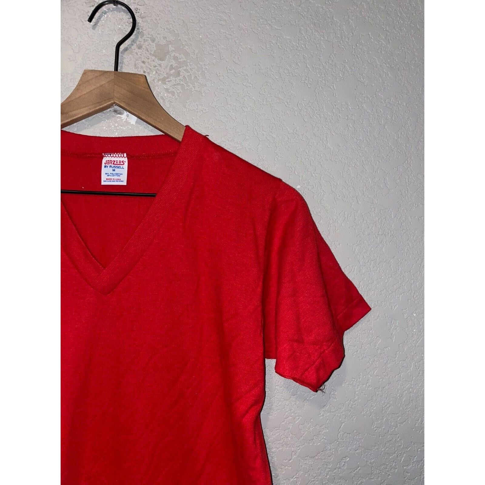Jerzees Vintage Red Blank Sleep Shirt Jerzees By Russell 50/50 Size US M / EU 48-50 / 2 - 2 Thumbnail