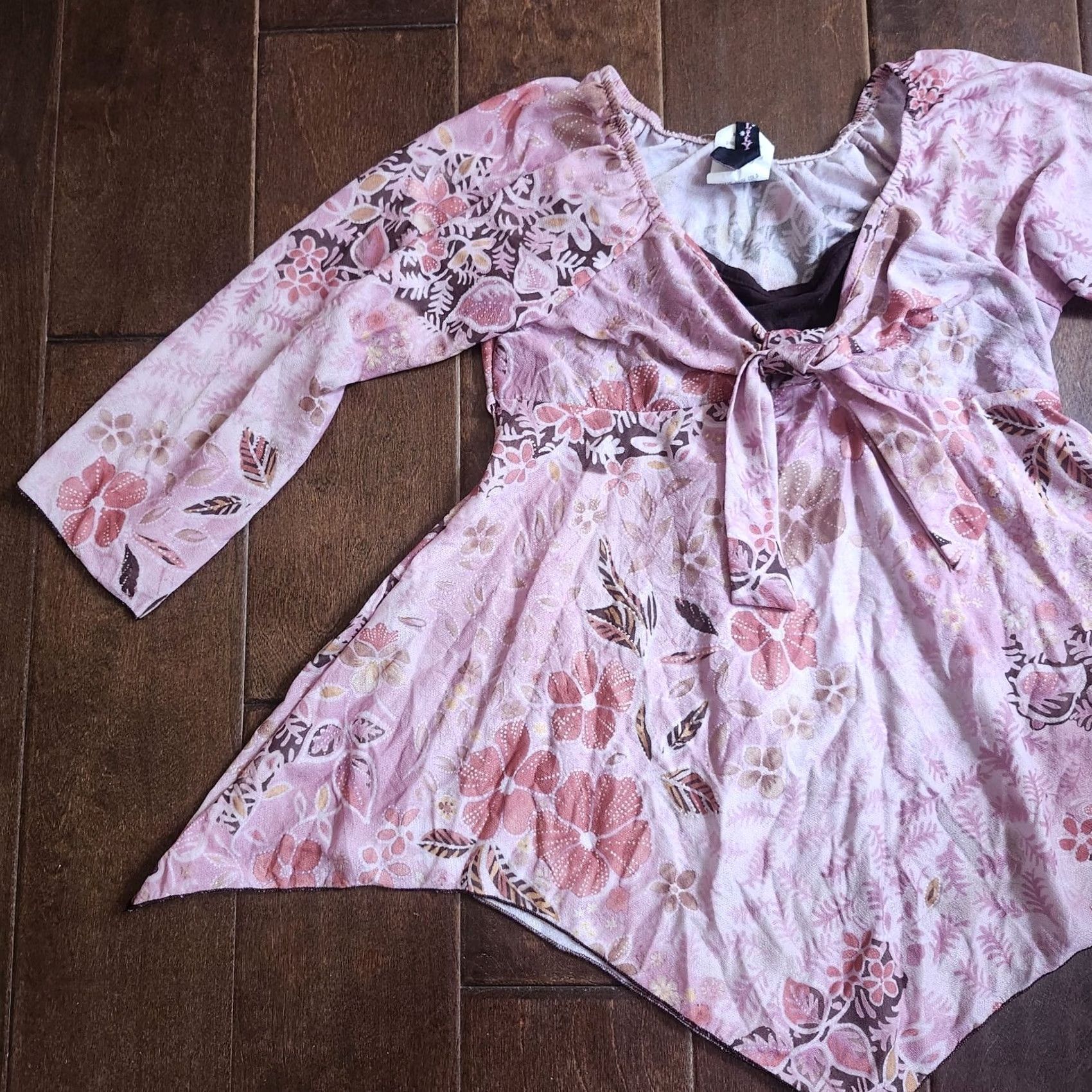 Vintage 2. Keep exact spelling and capitalization Lily Bleu Junior Pink Floral Dress - Size M-10/12 Size M / US 6-8 / IT 42-44 - 3 Thumbnail
