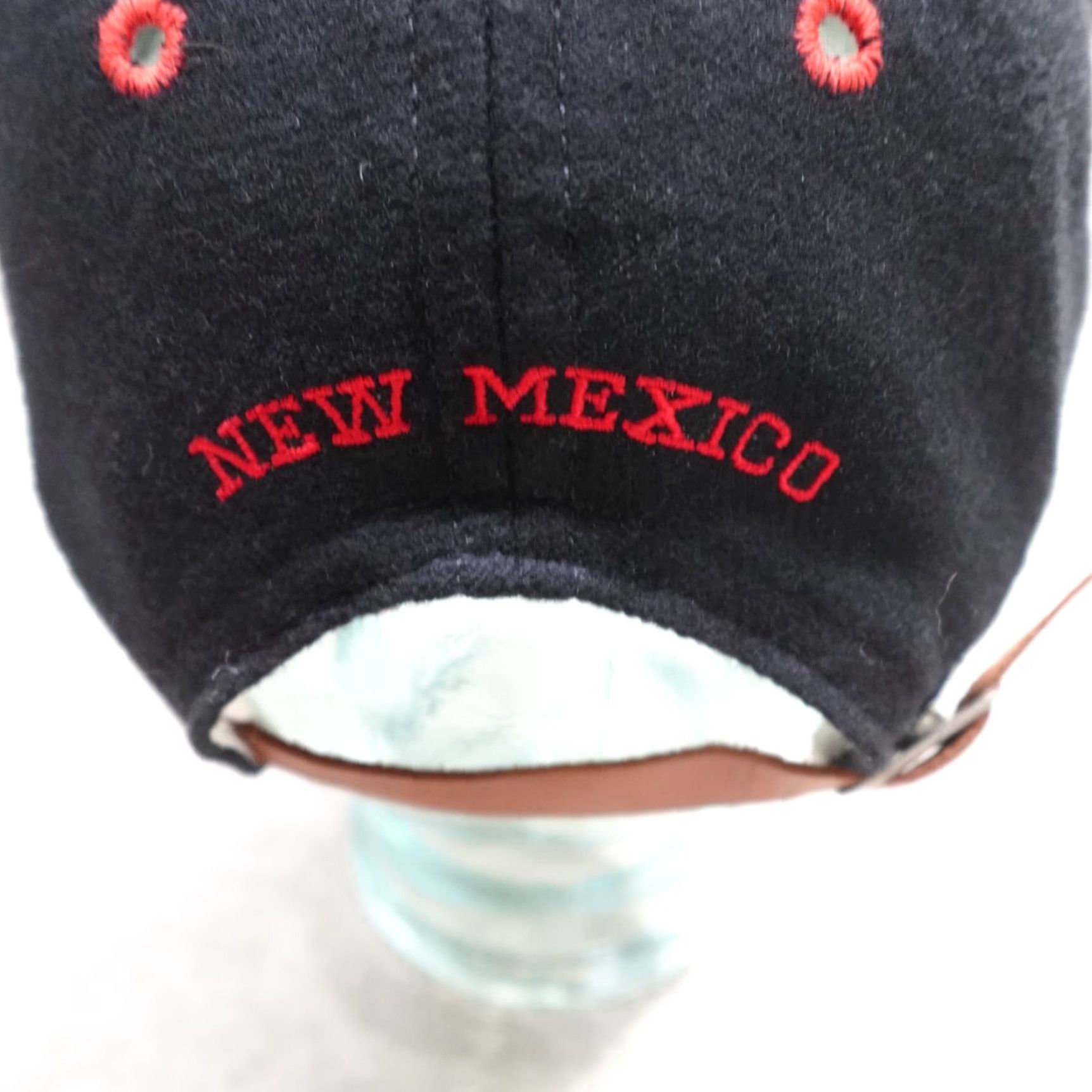 Our Legacy Legacy Baseball Hat Black Felt Patch Leather Strapback USA Made Mens One Size Black Felt Patch Baseball Cap Vintage Yes Size ONE SIZE - 3 Thumbnail
