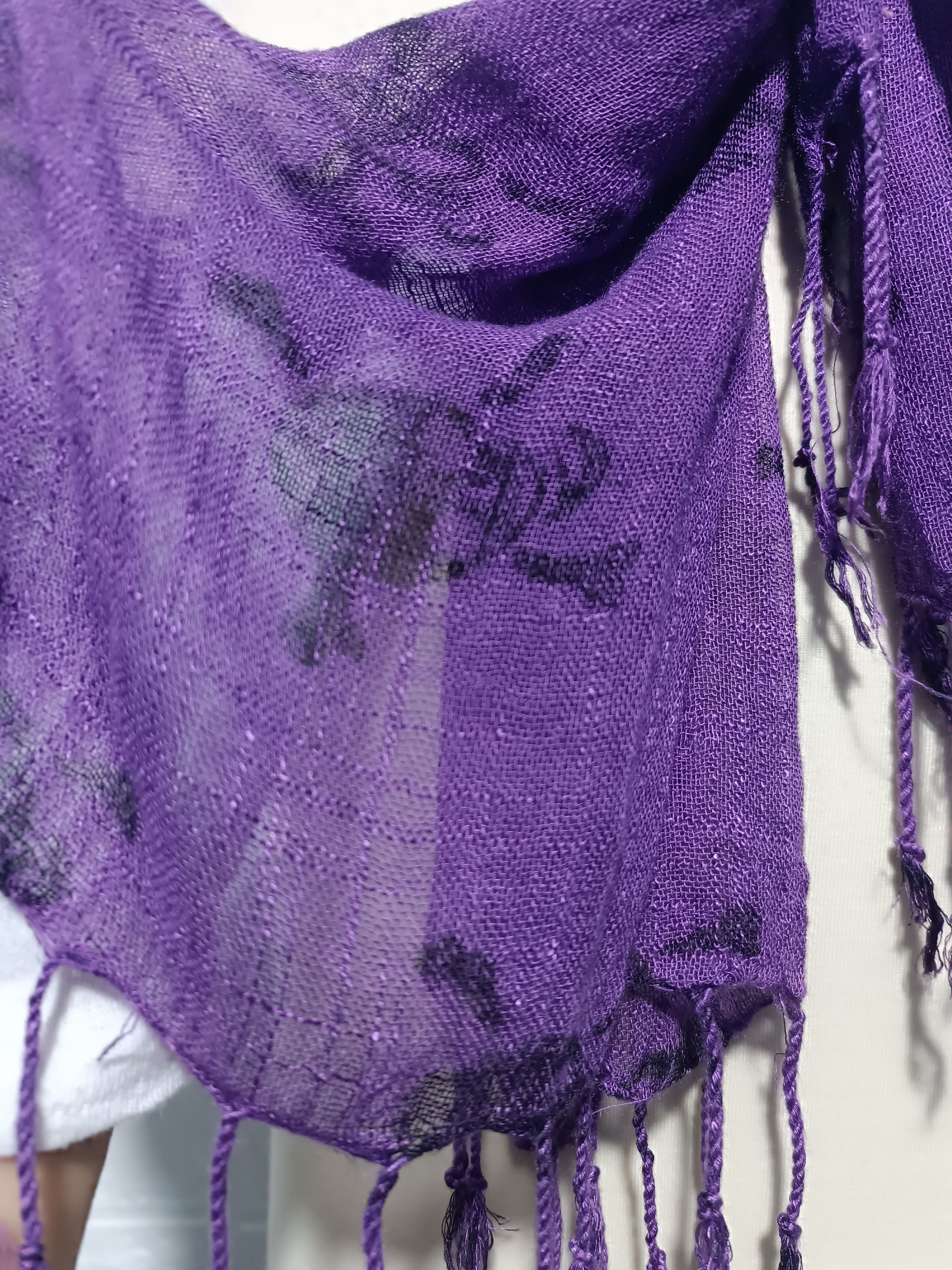 Other Thin Purple Skull Print Scraf If Six Was Nine Style Size ONE SIZE - 3 Thumbnail