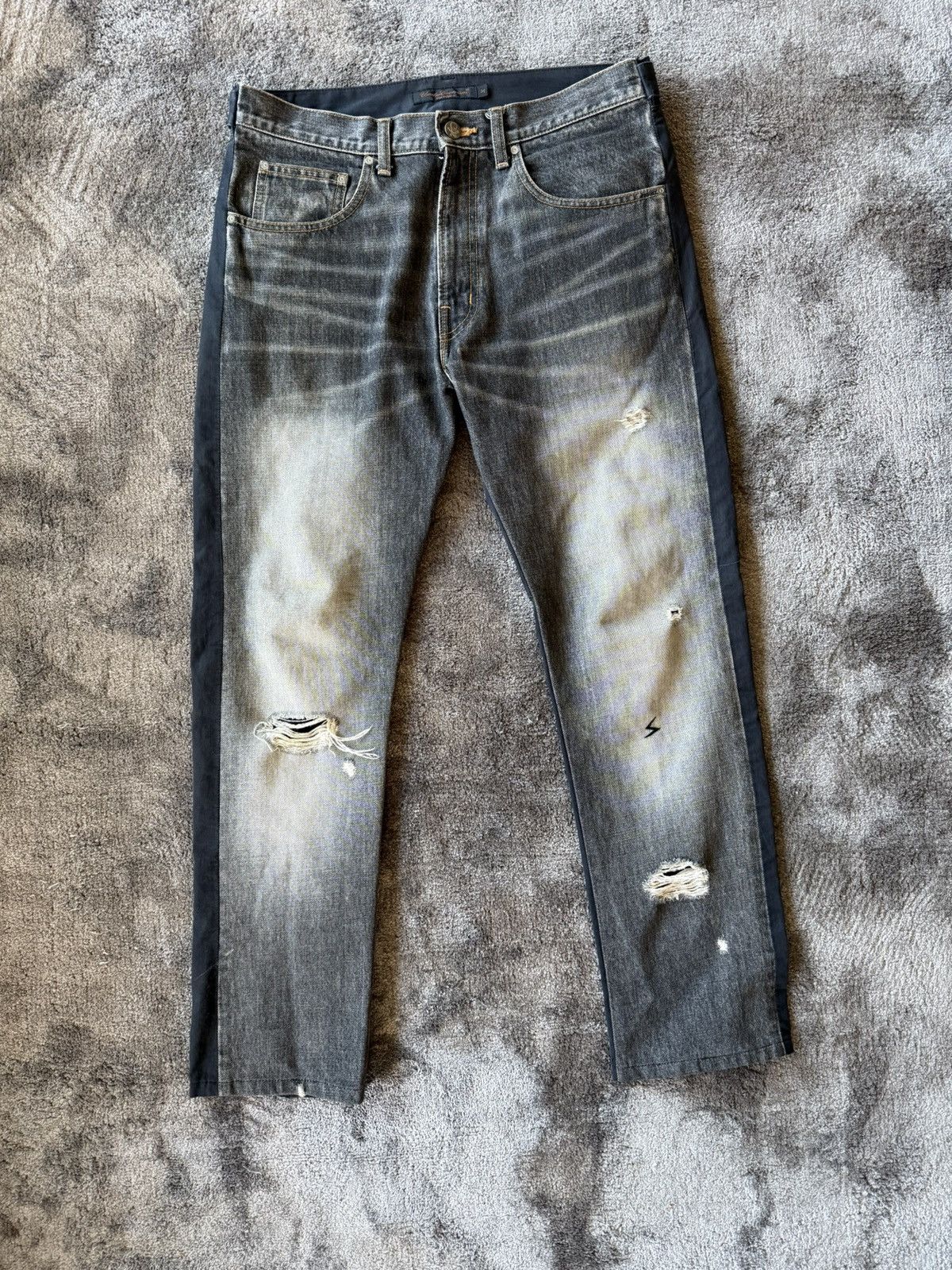 Undercover Undercover AW04 ”Arts & Crafts” Utility Hybrid Denim Size US 31 - 1 Thumbnail
