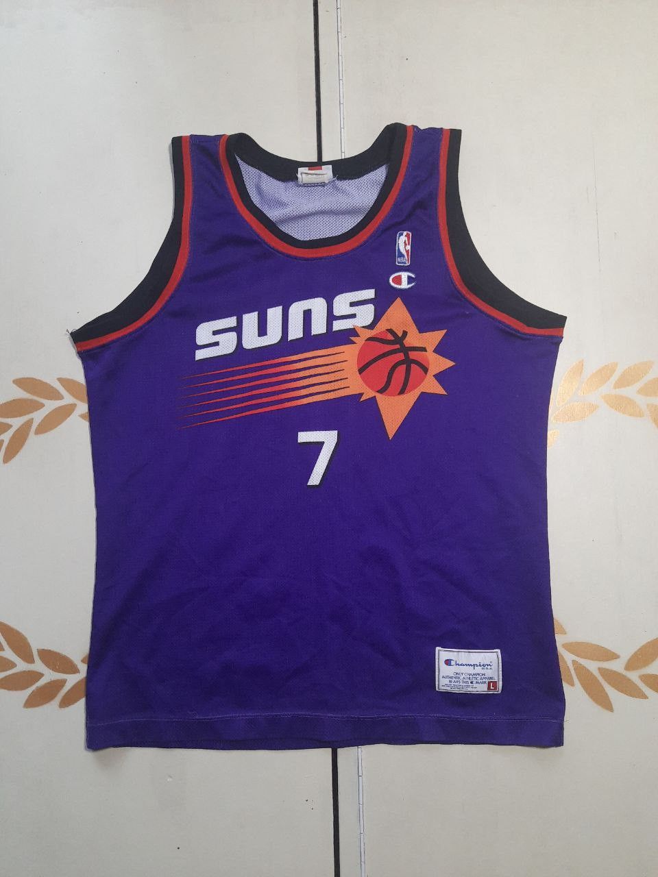Champion × NBA Champion Phoenix Suns NBA Jersey 7 K.Johnson 90's Size US L / EU 52-54 / 3 - 3 Thumbnail