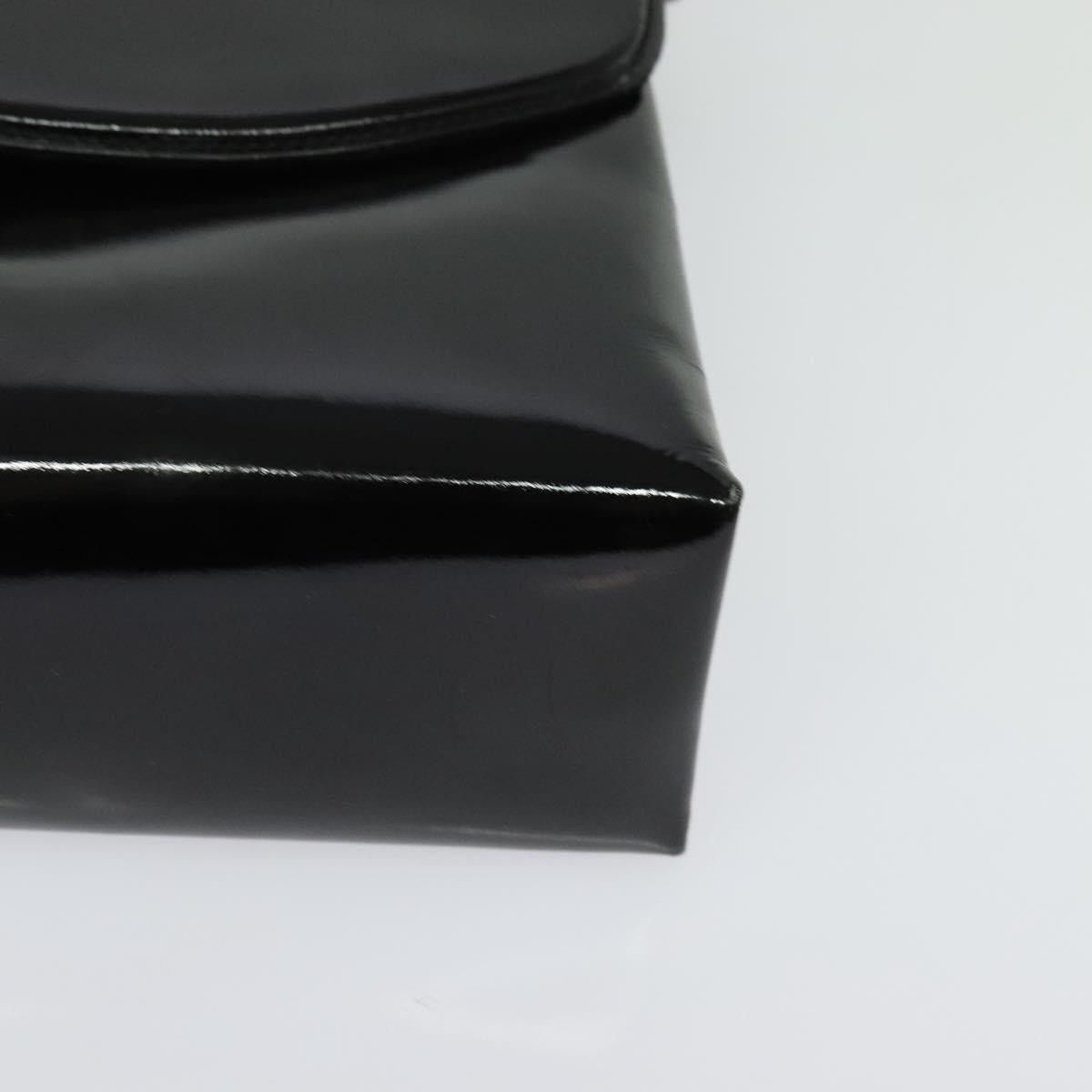 Gucci GUCCI Chain Shoulder Bag Patent Leather Black Gold Size ONE SIZE - 11 Thumbnail