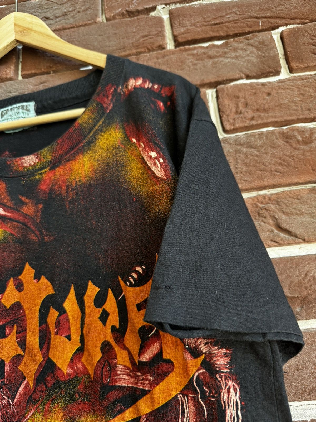 Band Tees Rare Vintage 90s Sepultura All Print Metal Band Tee Grail xl Size US XL / EU 56 / 4 - 3 Thumbnail