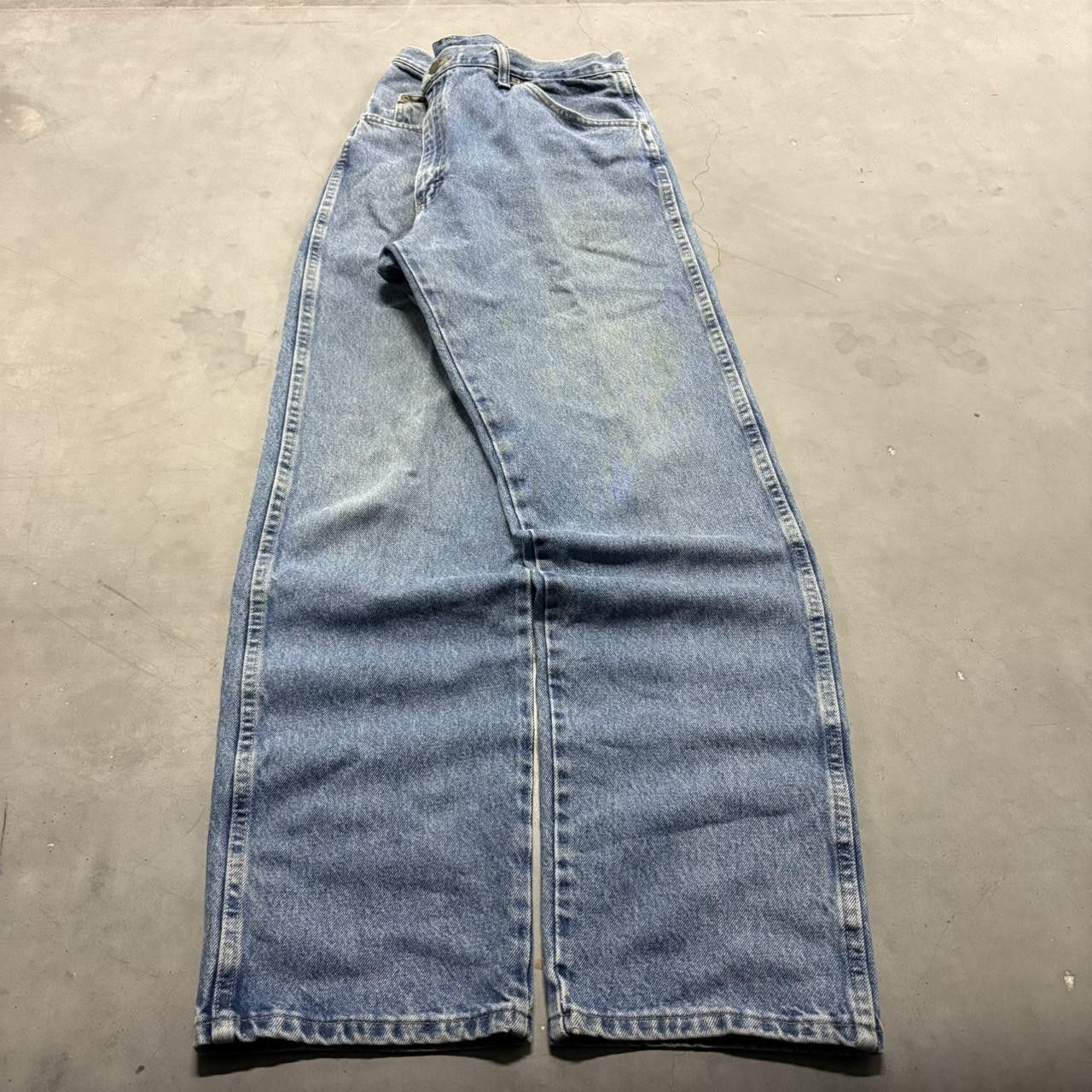 Vintage Crazy Vintage Y2K/2000s Baggy Medium Blue Wash Skater Workwear Denim Jeans! Size US 38 / EU 54 - 3 Thumbnail
