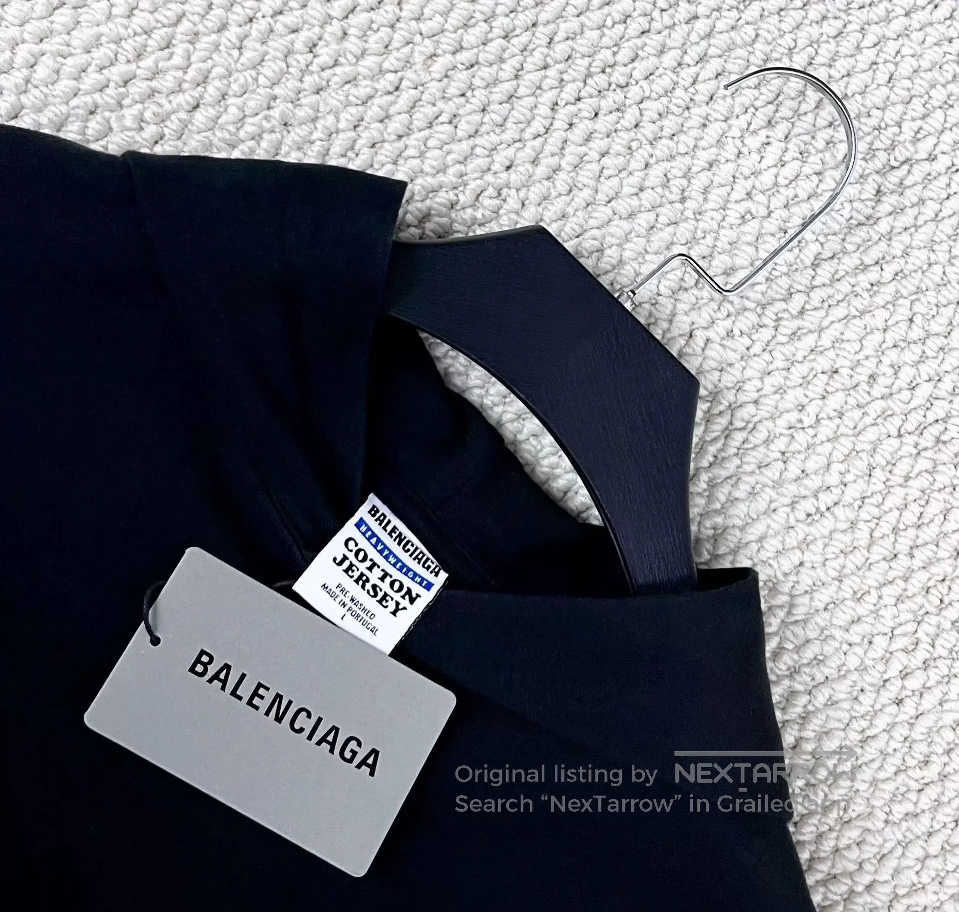 Balenciaga balenciaga black logo hooded sweatshirt. Size US L / EU 52-54 / 3 - 3 Thumbnail