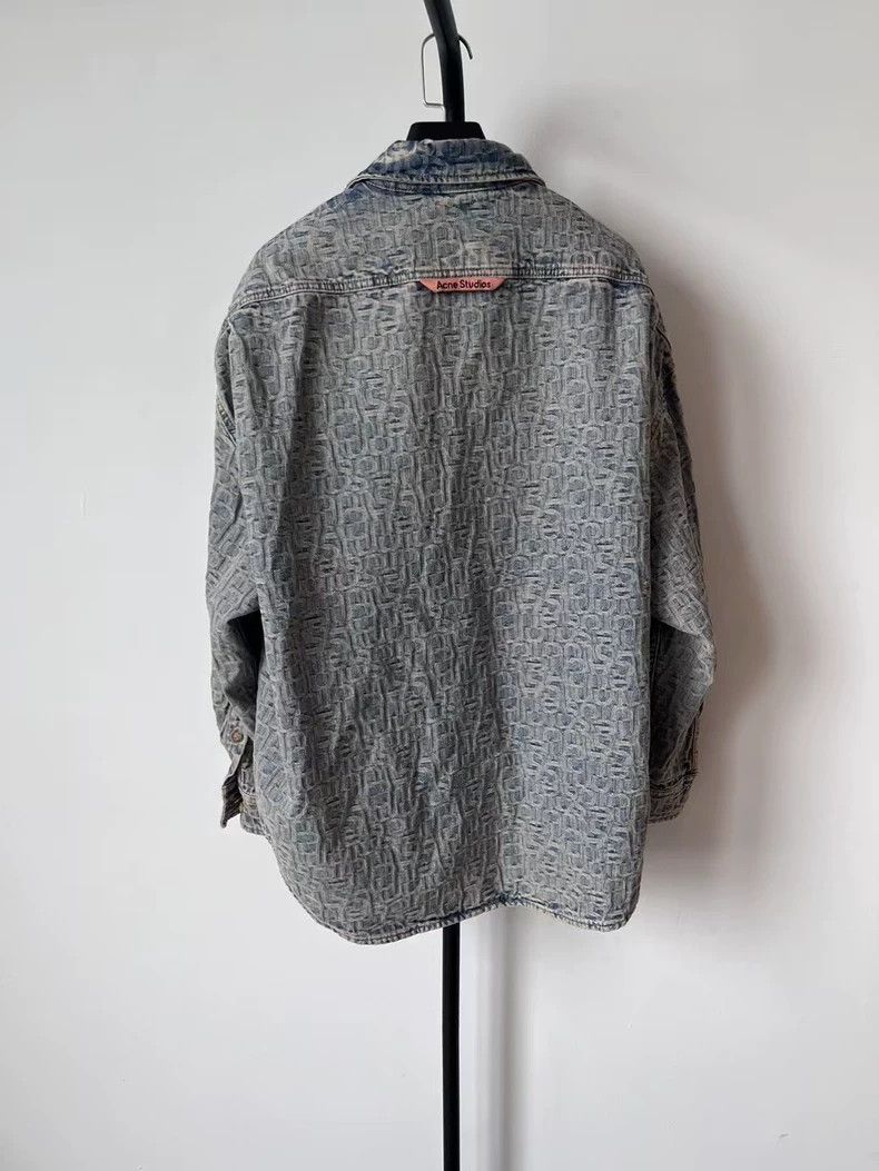 Acne Studios acne studios Light blue full-print denim jacket 2506-Nextar Size US XS / EU 42 / 0 - 2 Thumbnail