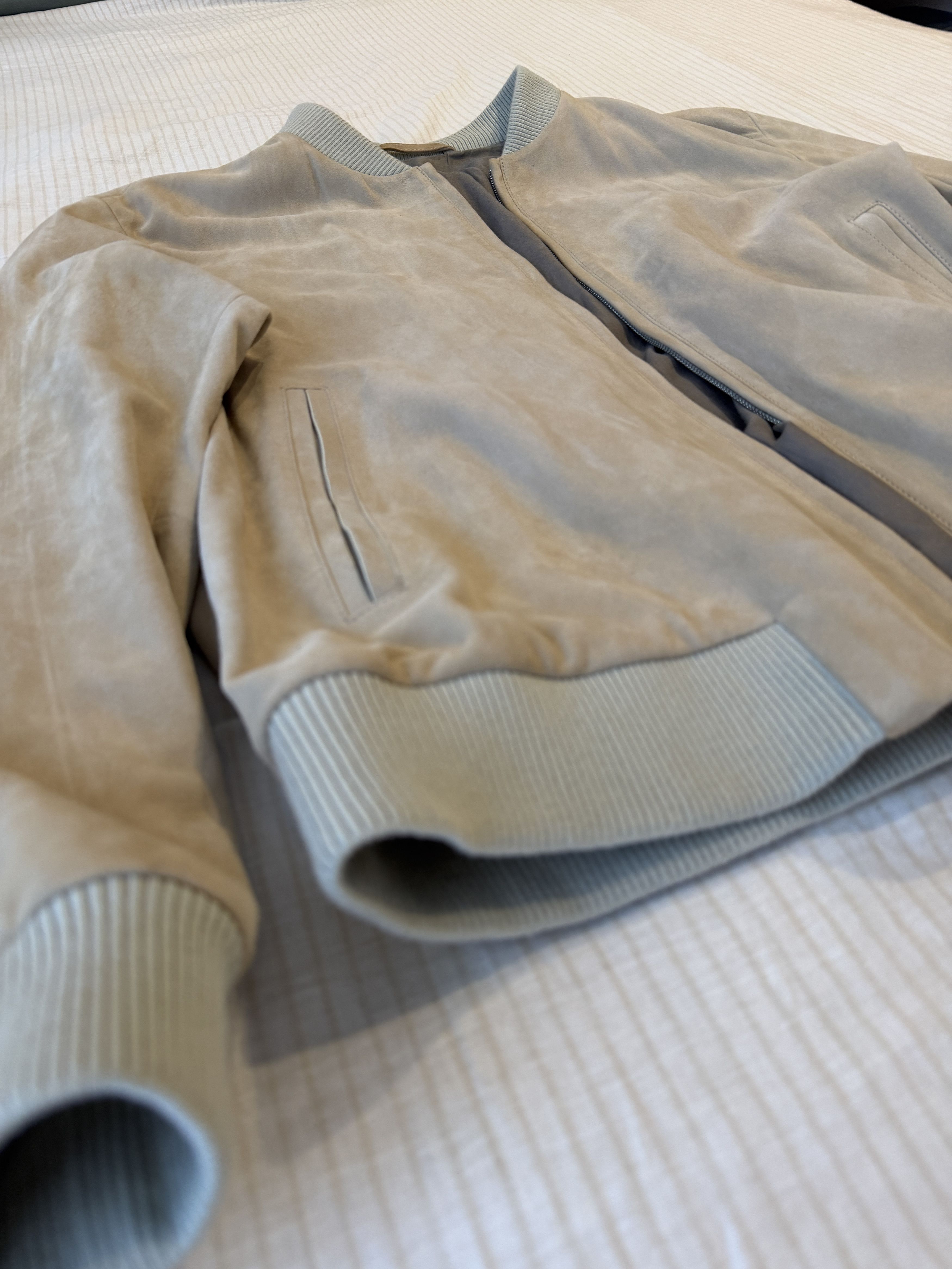 Hugo Boss BOSS x Beckham Suede Bomber Jacket Brown Size L Size US L / EU 52-54 / 3 - 1 Thumbnail