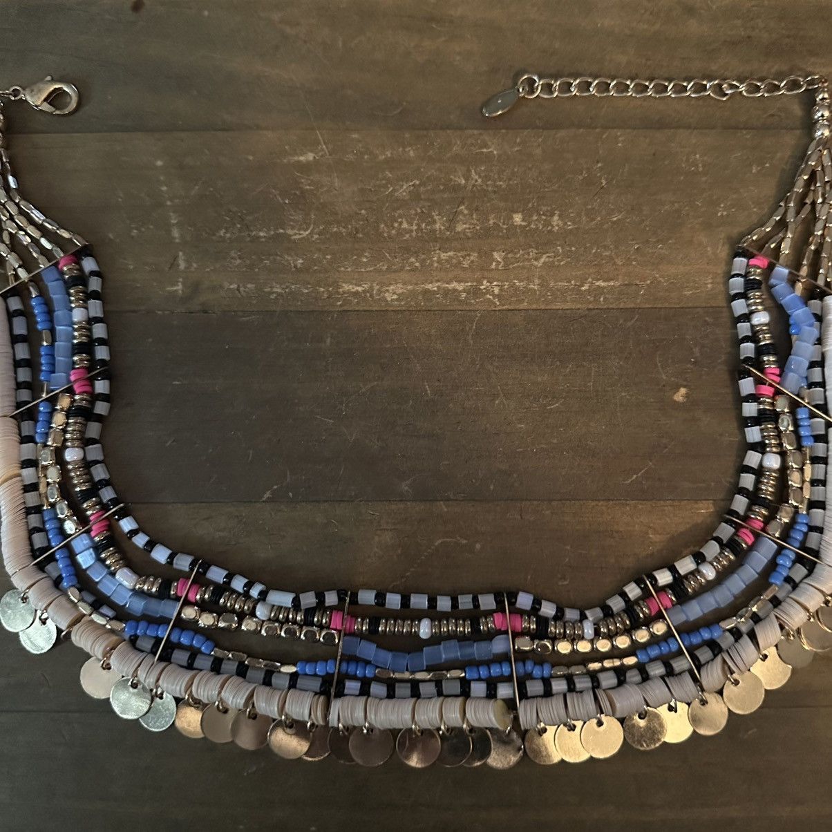 Aldo Aldo multi strand multicolor mixed bead collar necklace Size ONE SIZE - 2 Thumbnail