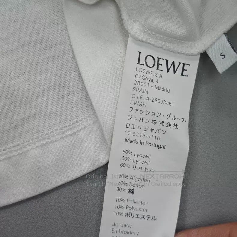 Loewe Loewe White Embroidered Logo Short Sleeve Size S / US 4 / IT 40 - 6 Thumbnail
