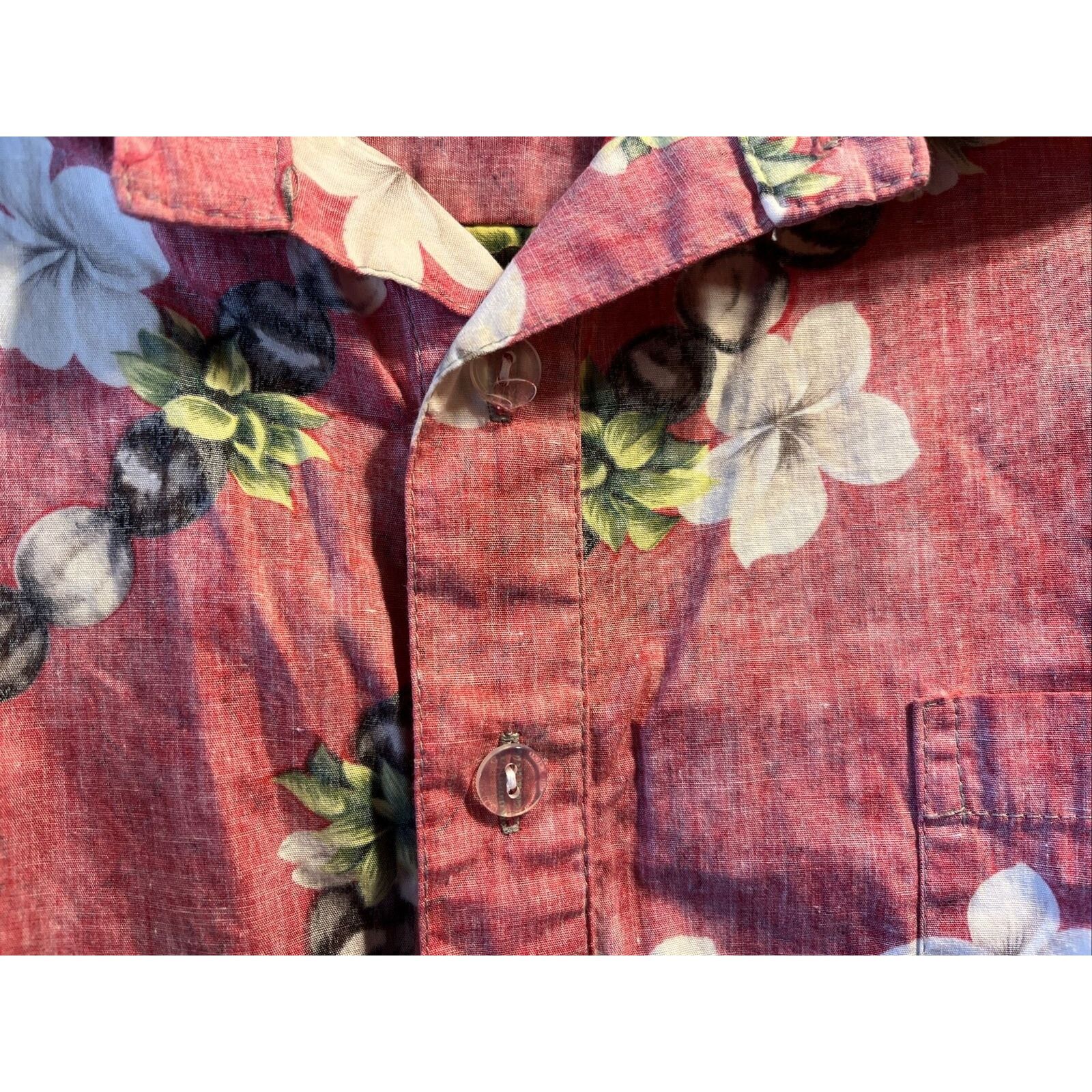 Other Malihini VTG Men's L Red SS 1/2 Button Cotton Hawaiian Shirt Size US L / EU 52-54 / 3 - 8 Thumbnail