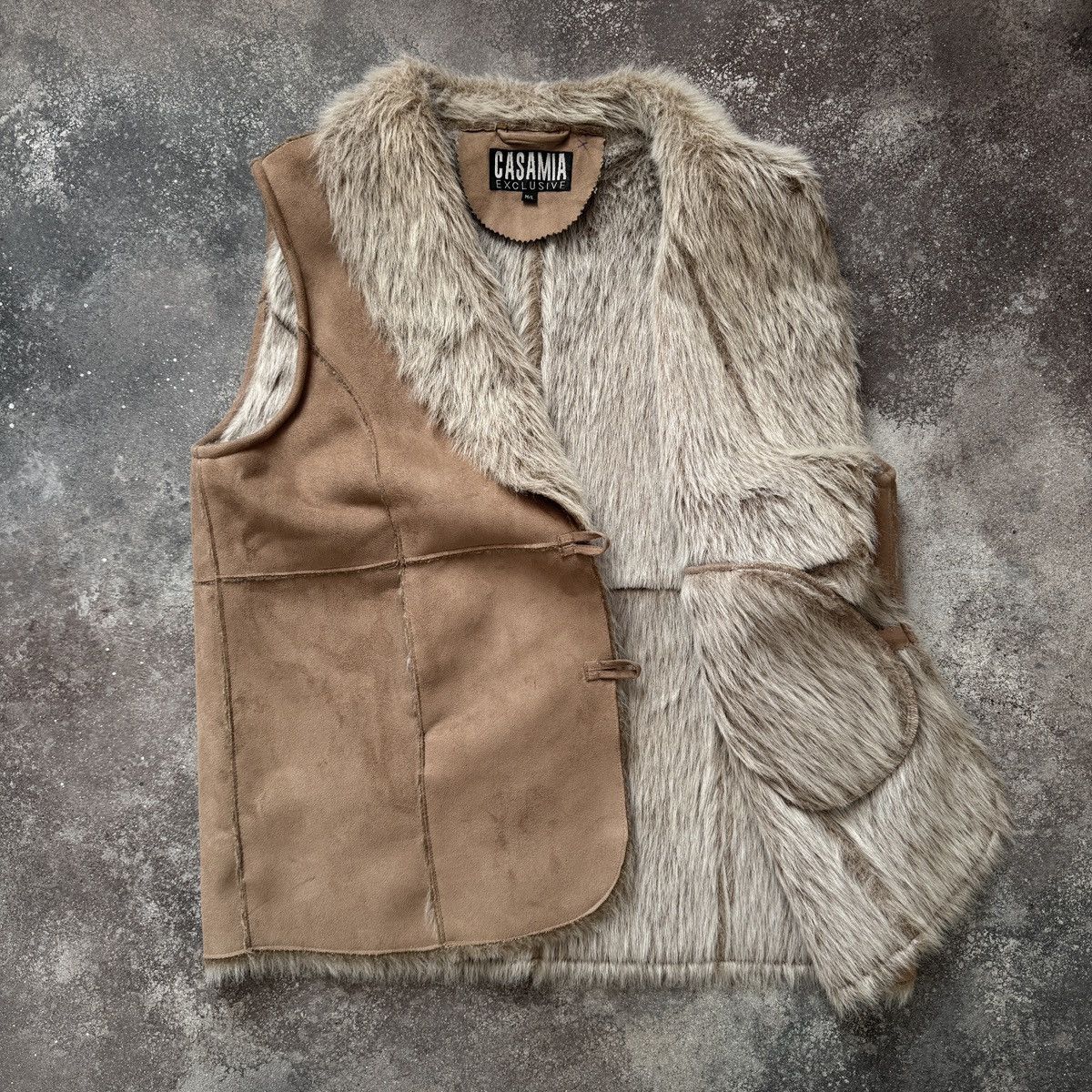 Hysteric Glamour Japan Style Vintage Unisex Faux Fur Shearling Style Vest Size US M / EU 48-50 / 2 - 2 Thumbnail