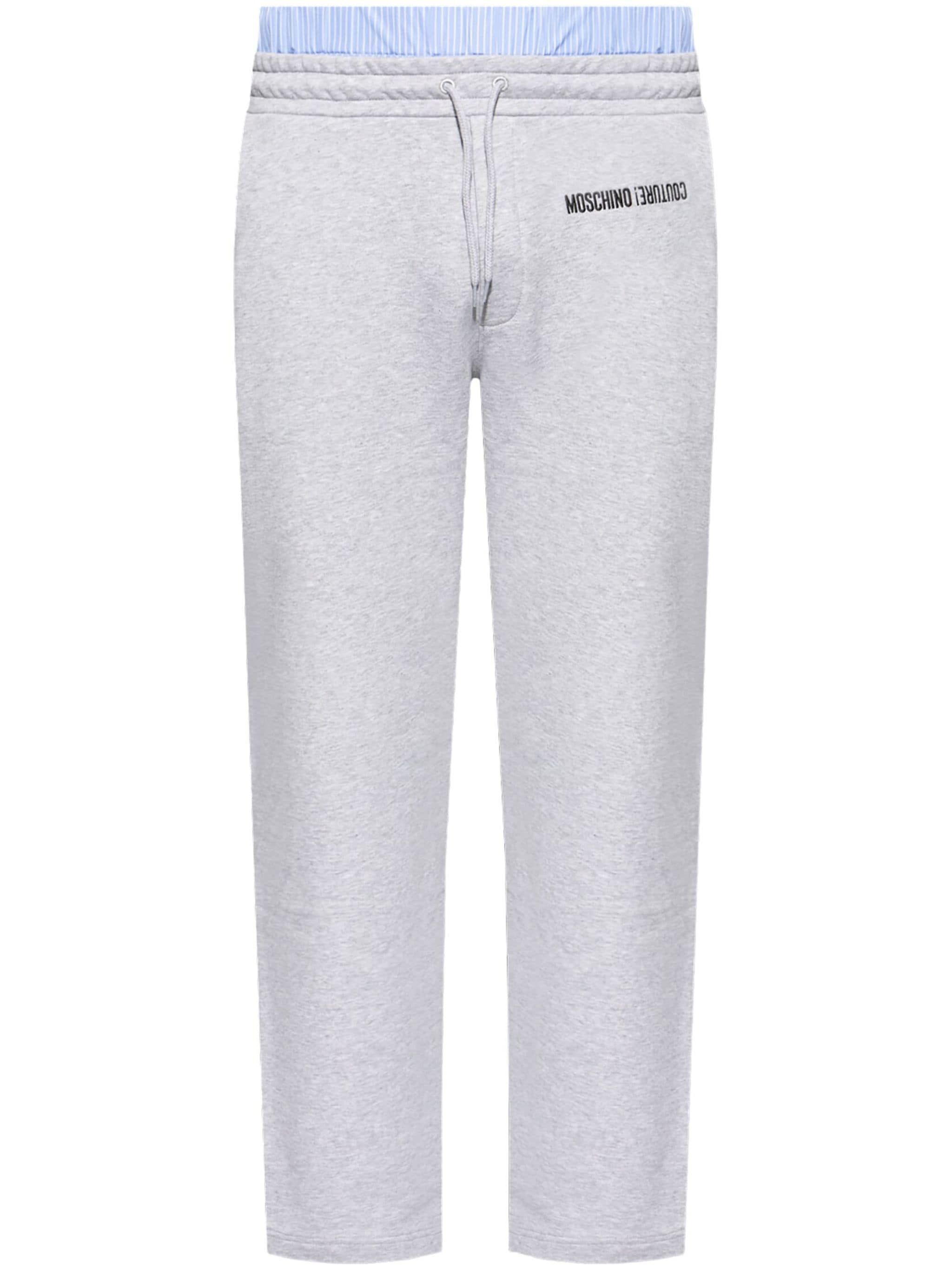 Moschino o1s22i1n0924 Boxer Insert Jogger Pant in Grey Size US 34 / EU 50 - 1 Thumbnail