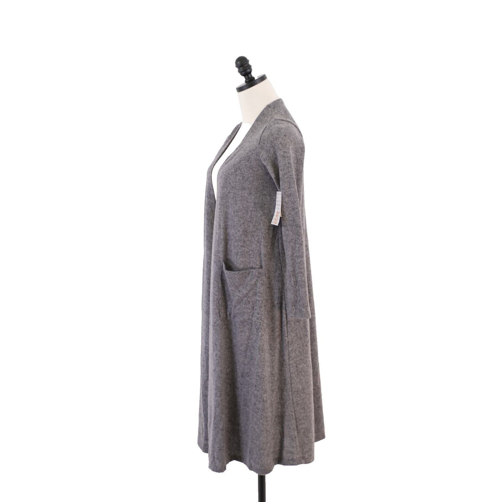 Designer NEW LuLaRoe Sarah XS Gray Cardigan W/ Pockets Long Sleeve Size XS / US 0-2 / IT 36-38 - 6 Thumbnail