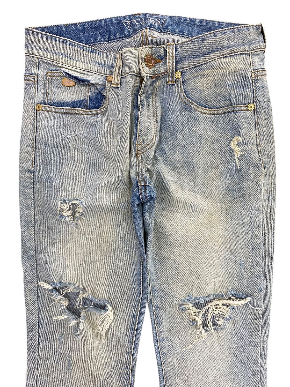 Guess Guess Acid Light Wash Style Ripped Jeans Size US 30 / EU 46 - 2 Thumbnail