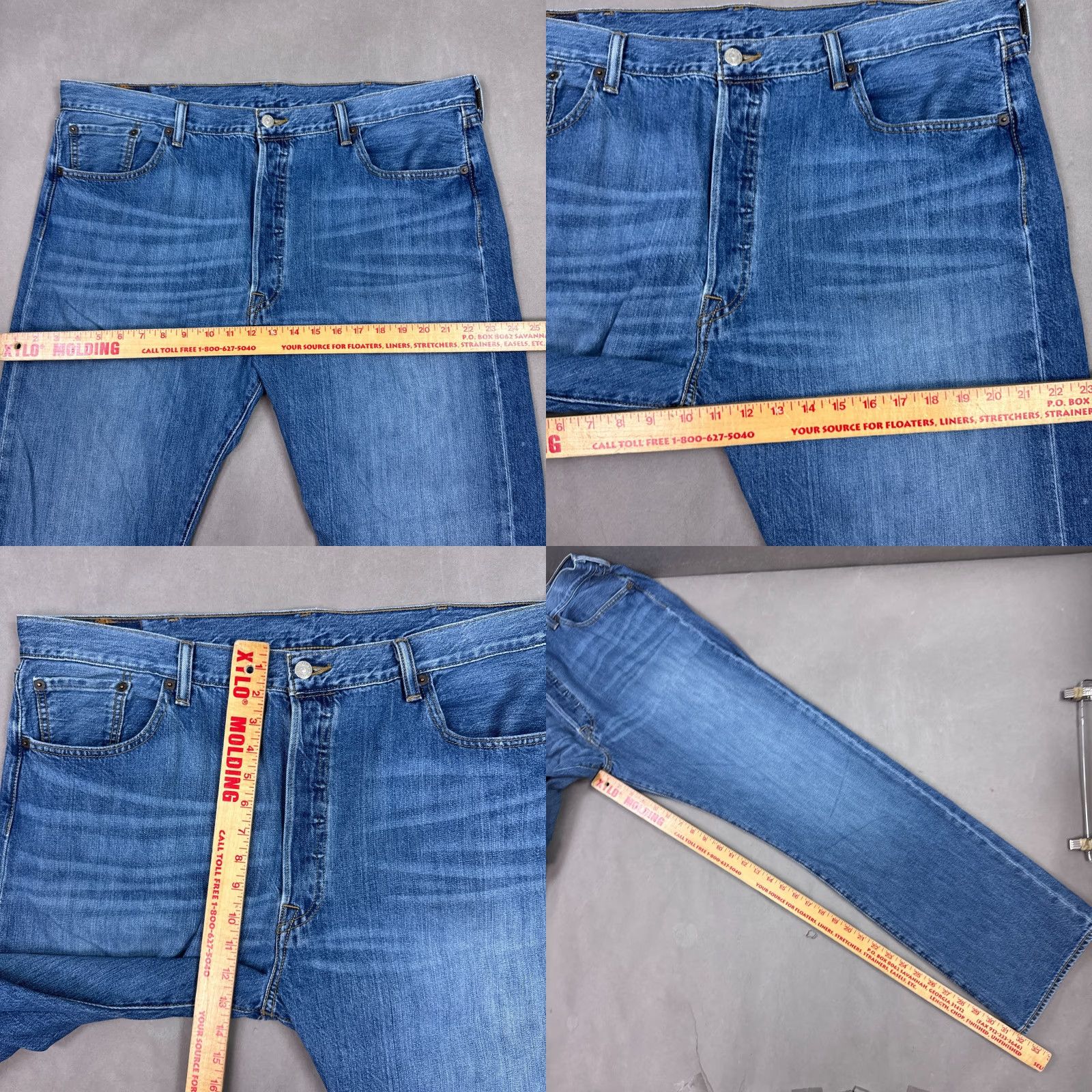 Levi's Levi's 501 Jeans Mens 40x32 Blue Denim Jeans Button Fly Vintage No Size US 40 / EU 56 - 9 Thumbnail