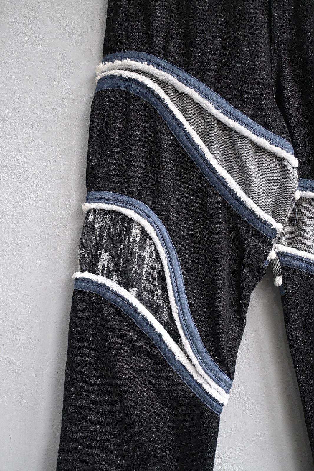Kusikohc Kusikohc heavy denim pant with white striped Size US 33 - 3 Thumbnail