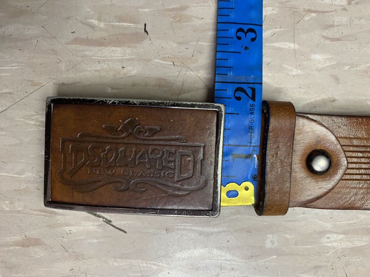 Dsquared2 × Vintage Dsquared new classic leather belt Size 34 - 4 Thumbnail